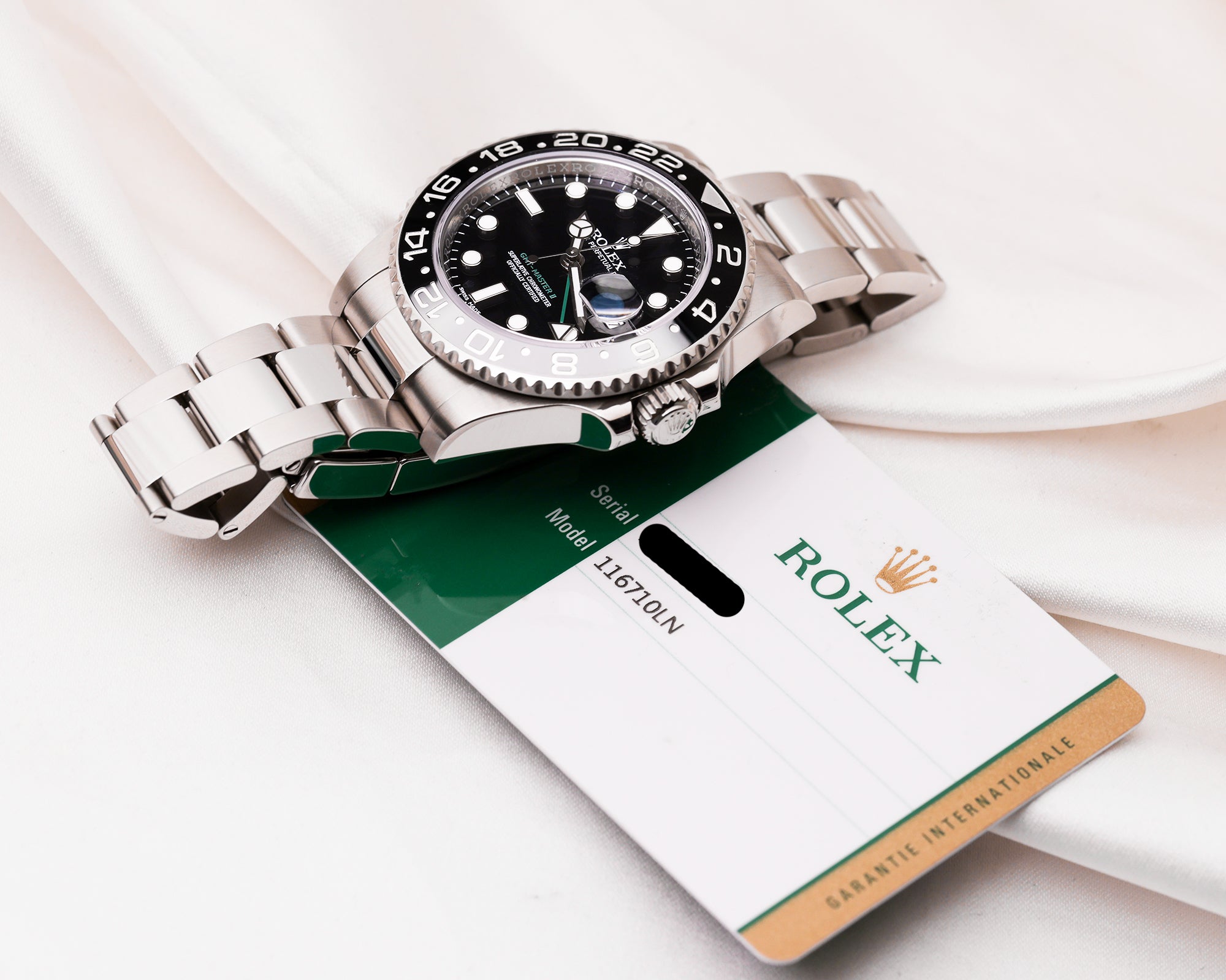 Rolex GMT-Master II 116710LN Stainless Steel Second Hand Watch Collectors 8