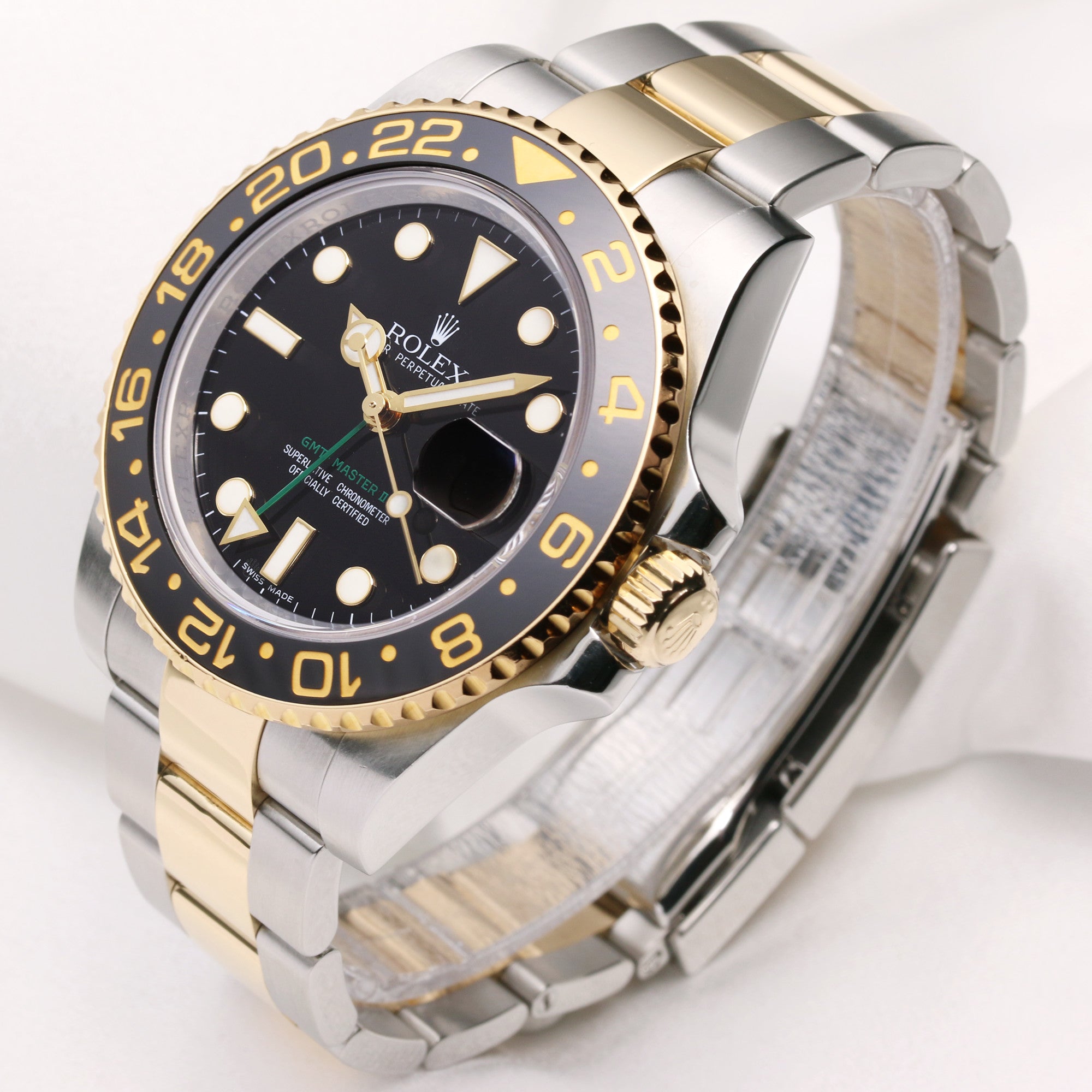 Rolex GMT-Master II 116713LN Steel & Gold Second Hand Watch Collectors 3
