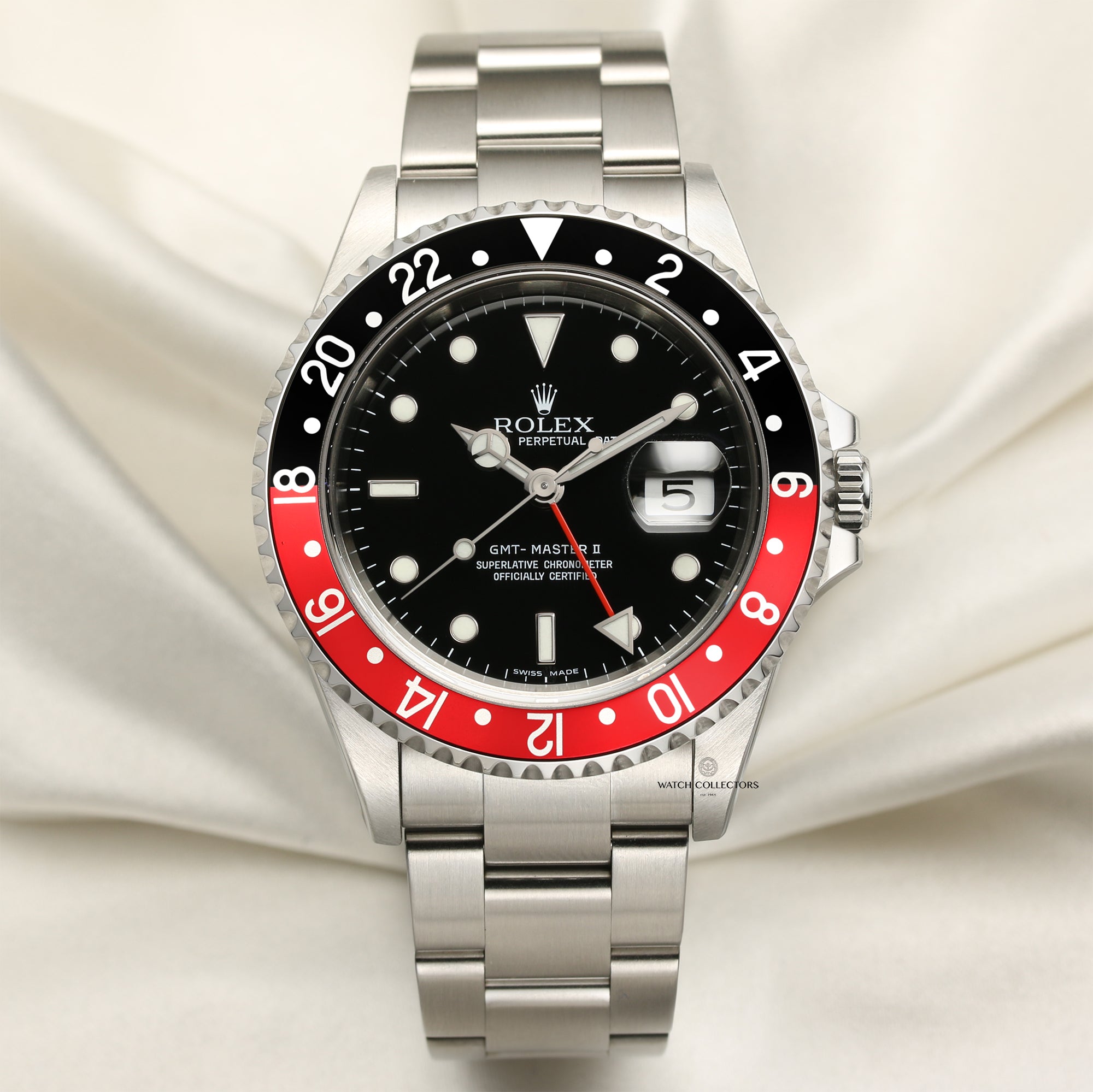 Rolex GMT-Master II 16710 Coke Bezel Stainless Steel Second Hand Watch Collectors 1