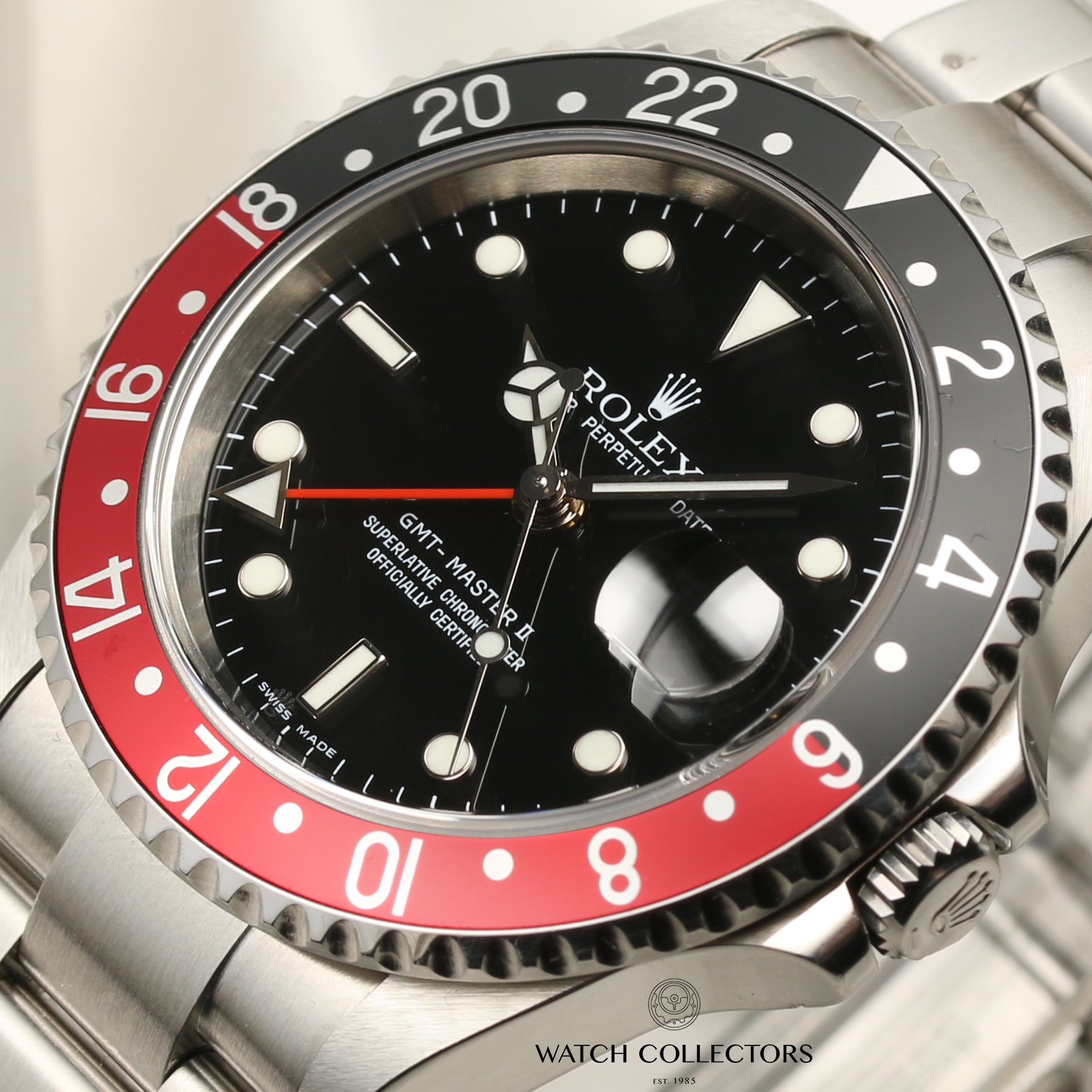 Rolex GMT-Master II 16710 Coke Bezel Stainless Steel Second Hand Watch Collectors 4