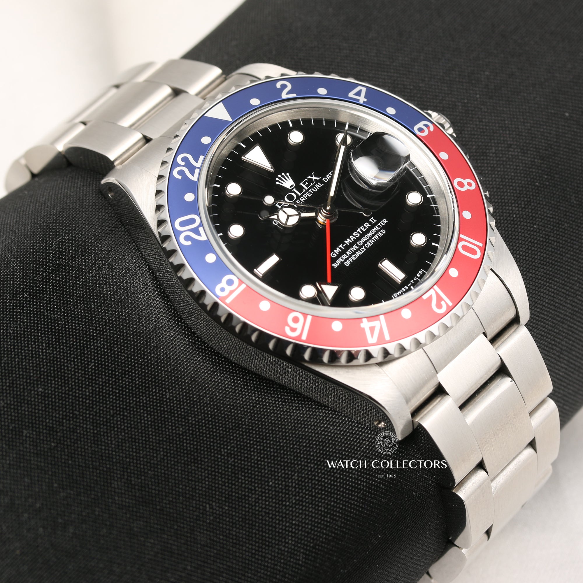 Rolex GMT-Master II 16710 Pepsi Stainless Steel Second Hand Watch Collectors 5