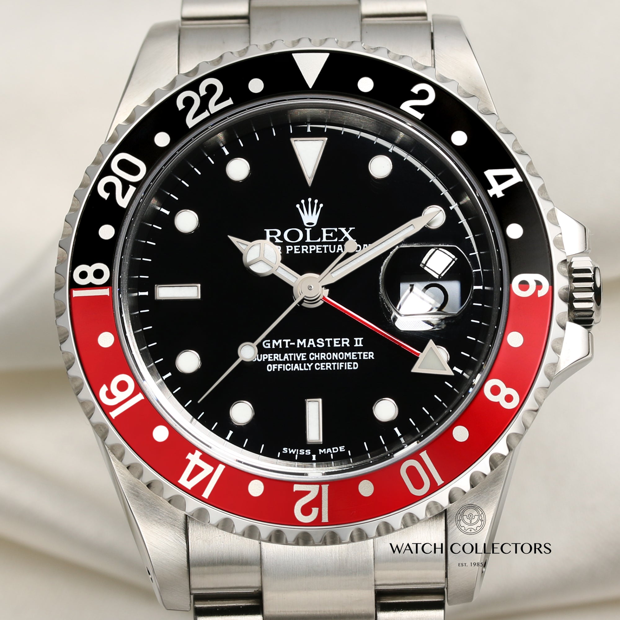 Rolex GMT-Master II 16710 Stainless Steel Coke Bezel Second Hand Watch Collectors 2