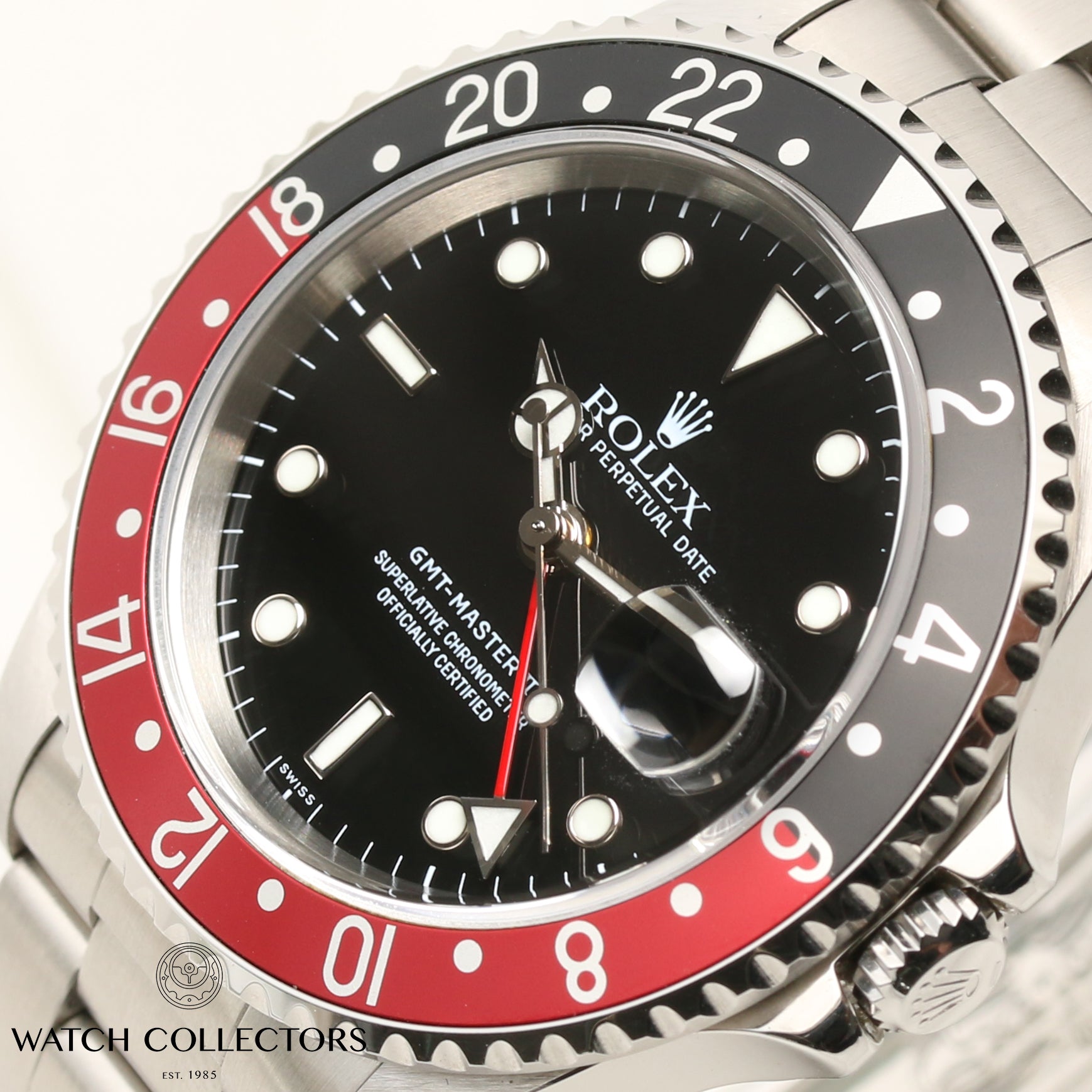 Rolex GMT-Master II 16710 Stainless Steel Coke Bezel Second Hand Watch Collectors 4