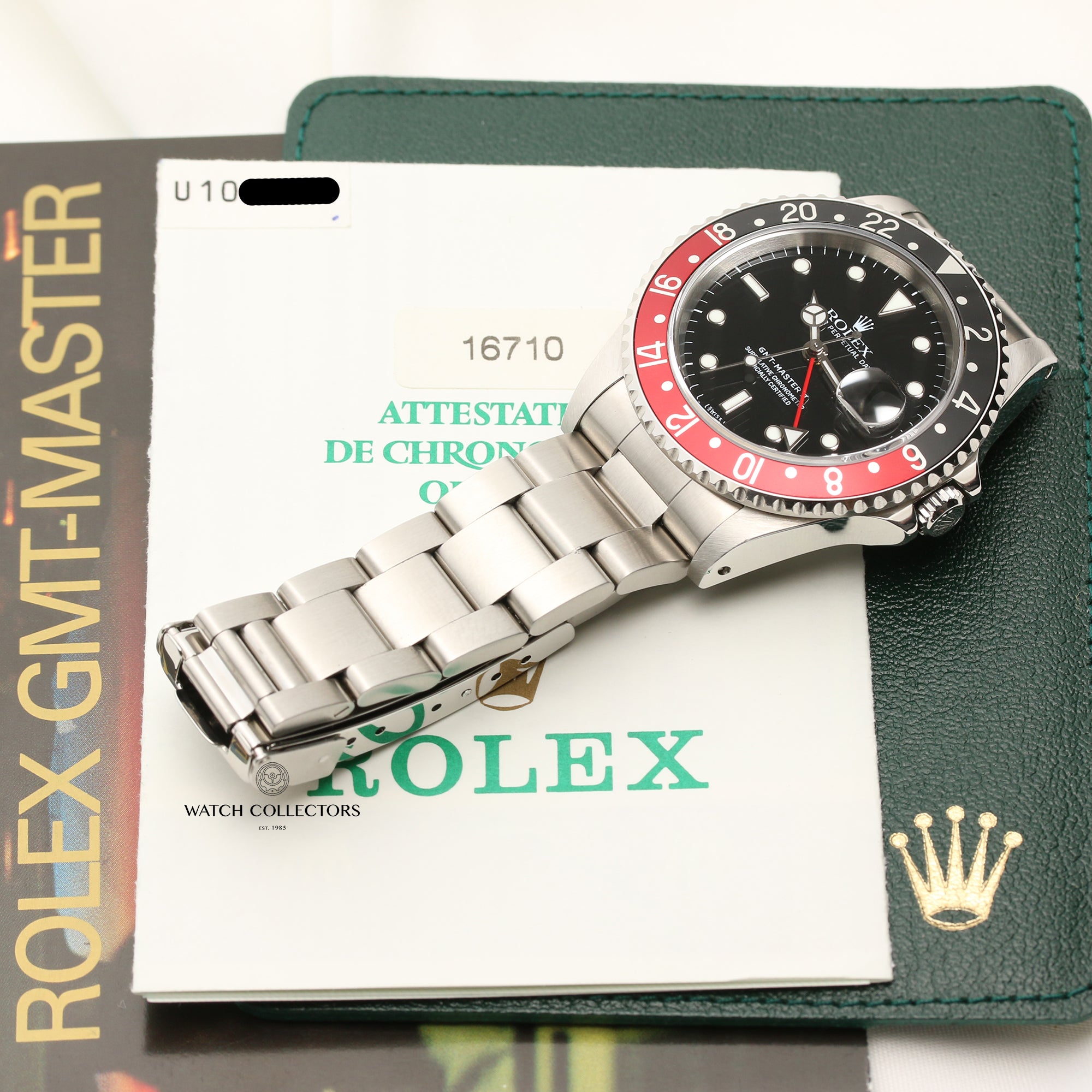 Rolex GMT-Master II 16710 Stainless Steel Coke Bezel Second Hand Watch Collectors 9