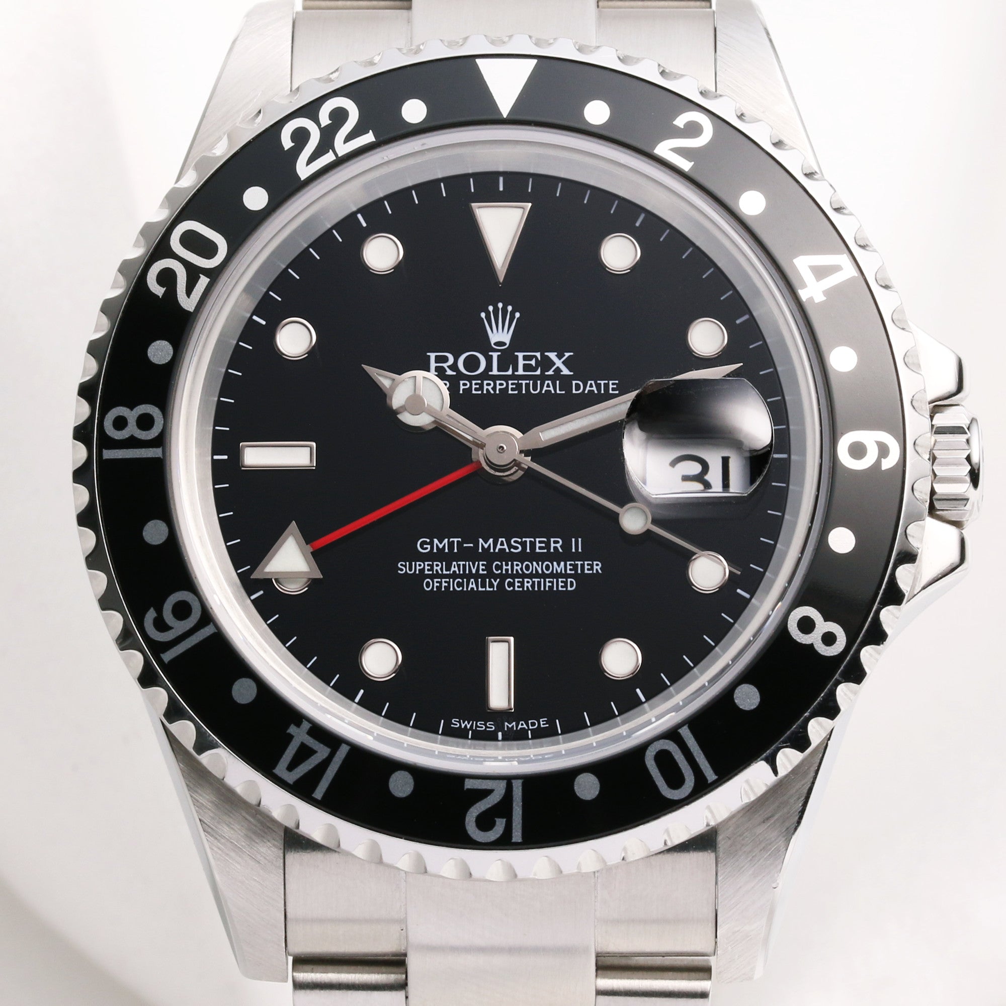 Rolex GMT-Master II 16710T Stick Dial Stainless Steel Second Hand Watch Collectors 2