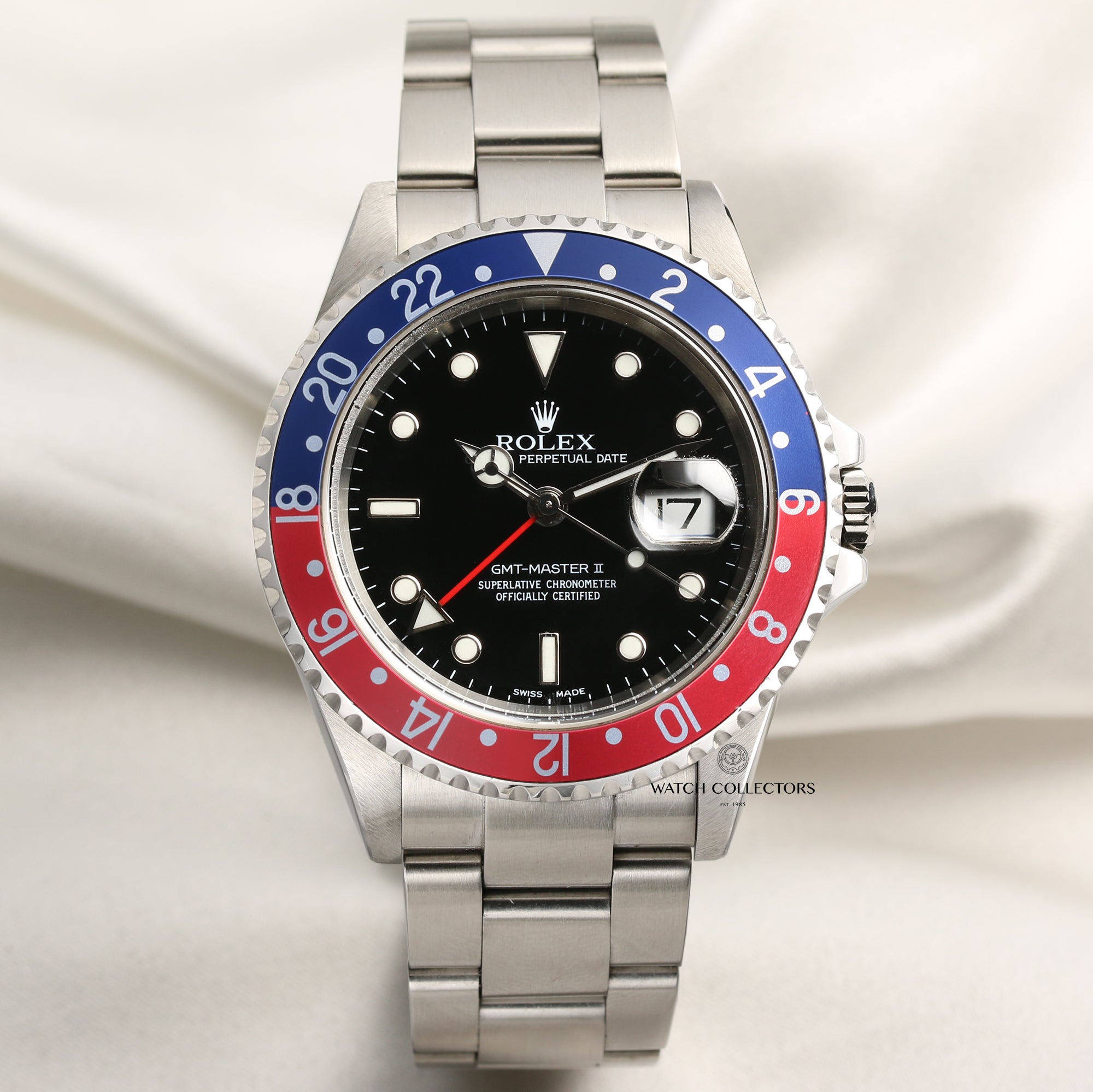 Rolex GMT-Master II16710 Stainless Steel Pepsi Second Hand Watch Collectors 1