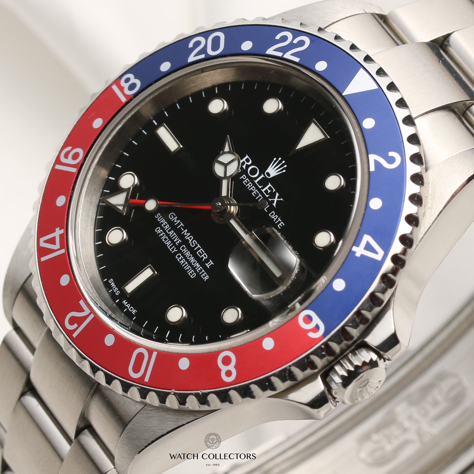 Rolex GMT-Master II16710 Stainless Steel Pepsi Second Hand Watch Collectors 4