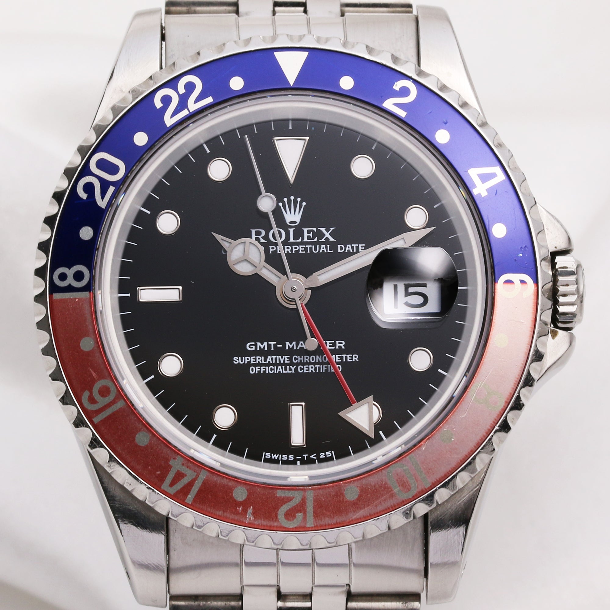 Rolex GMT-Master Pepsi Bezel 16700 Stainless Steel Second Hand Watch Collectors 2