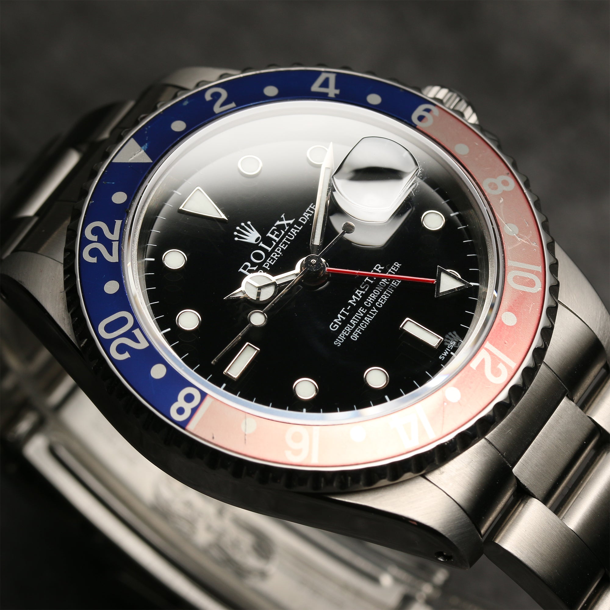 Rolex GMT Master Stainless Steel Pepsi Second Hand Watch Collectors 3