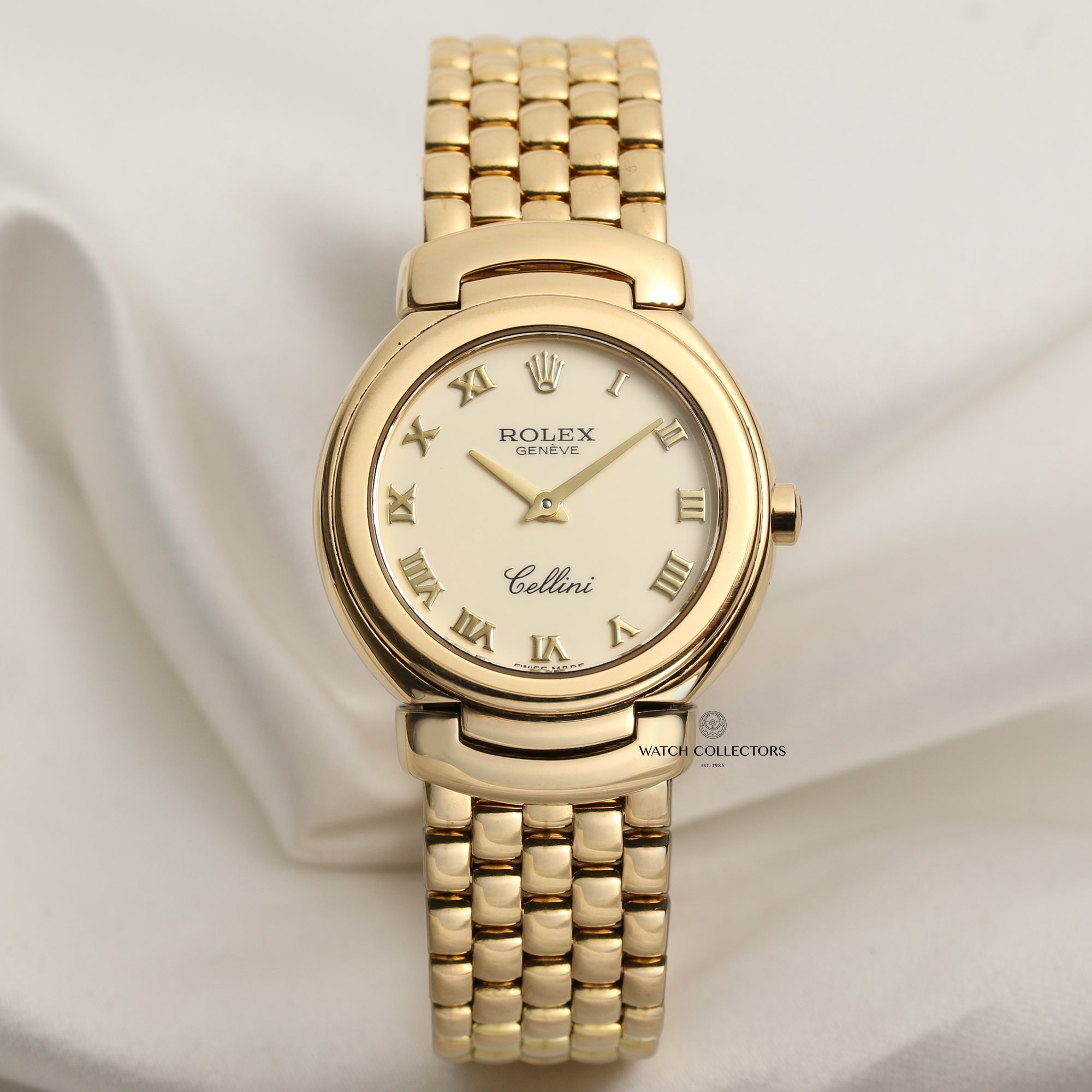 Rolex Lady Cellini 18K Yellow Gold Second Hand Watch Collectors 1