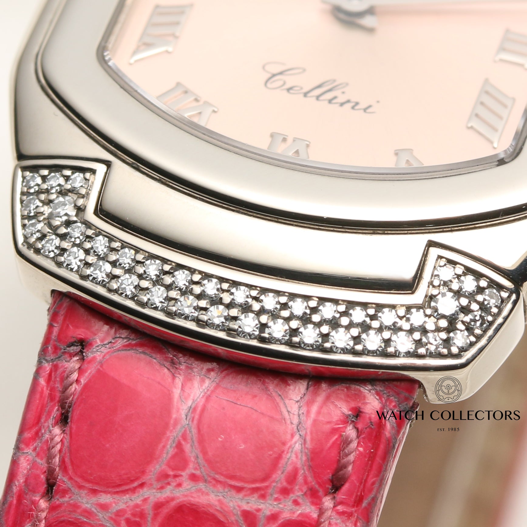 Rolex Lady Cellini 6692 18K White Gold Diamond Bezel Second Hand Watch Collectors 5