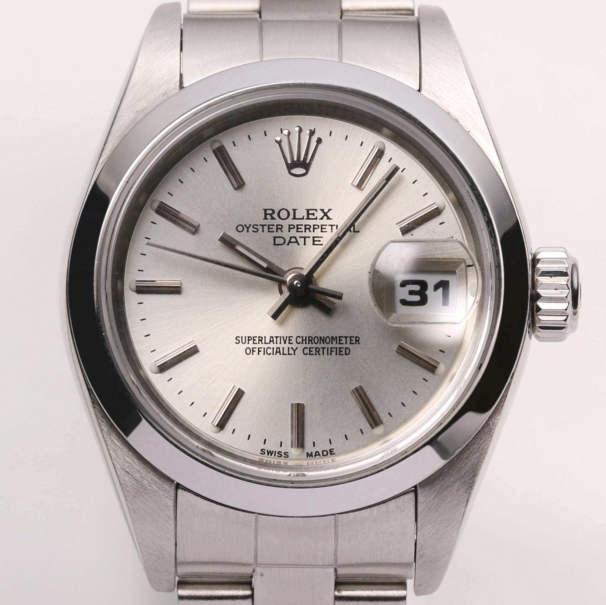 Rolex Lady Date 69160 Stainless Steel Silver Dial Second Hand Watch Collectors 2