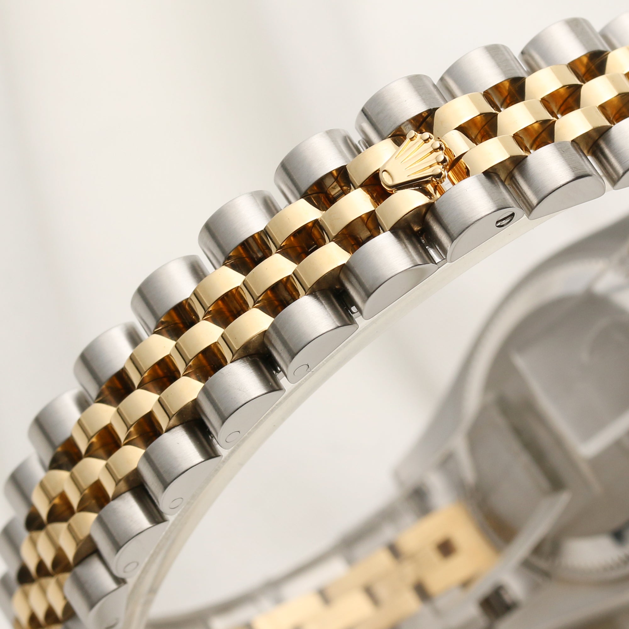 Rolex Lady DateJust 179173 Steel & Gold MOP Emerald Dial Second Hand Watch Collectors 7