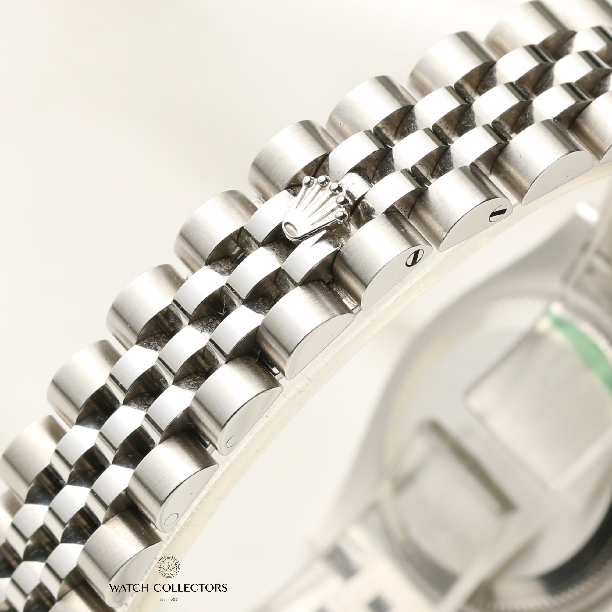 Rolex Lady DateJust 179174 Stainless Steel 18K White Gold Bezel Second Hand Watch Collectors 8