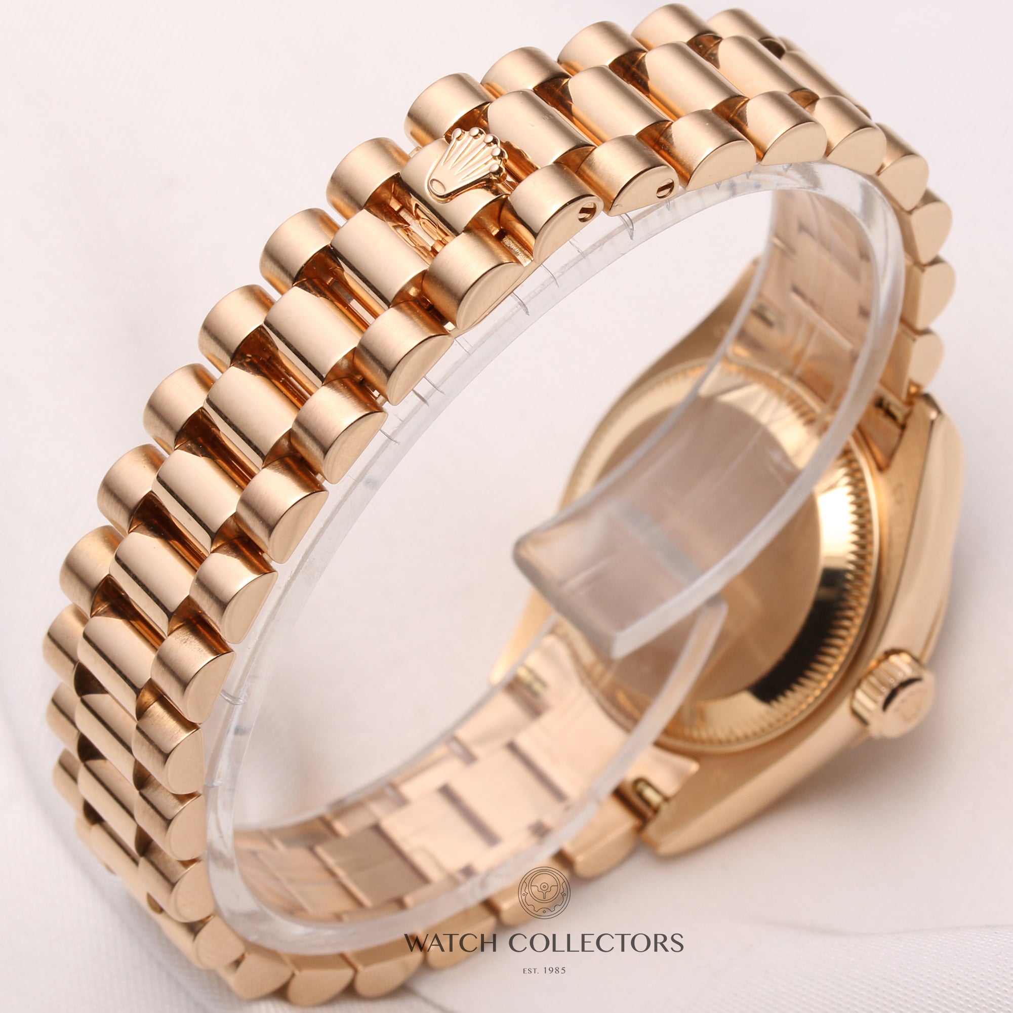 Rolex-Lady-DateJust-179175-18K-Rose-Gold-Champagne-Dial-Second-Hand-Watch-Collectors-7