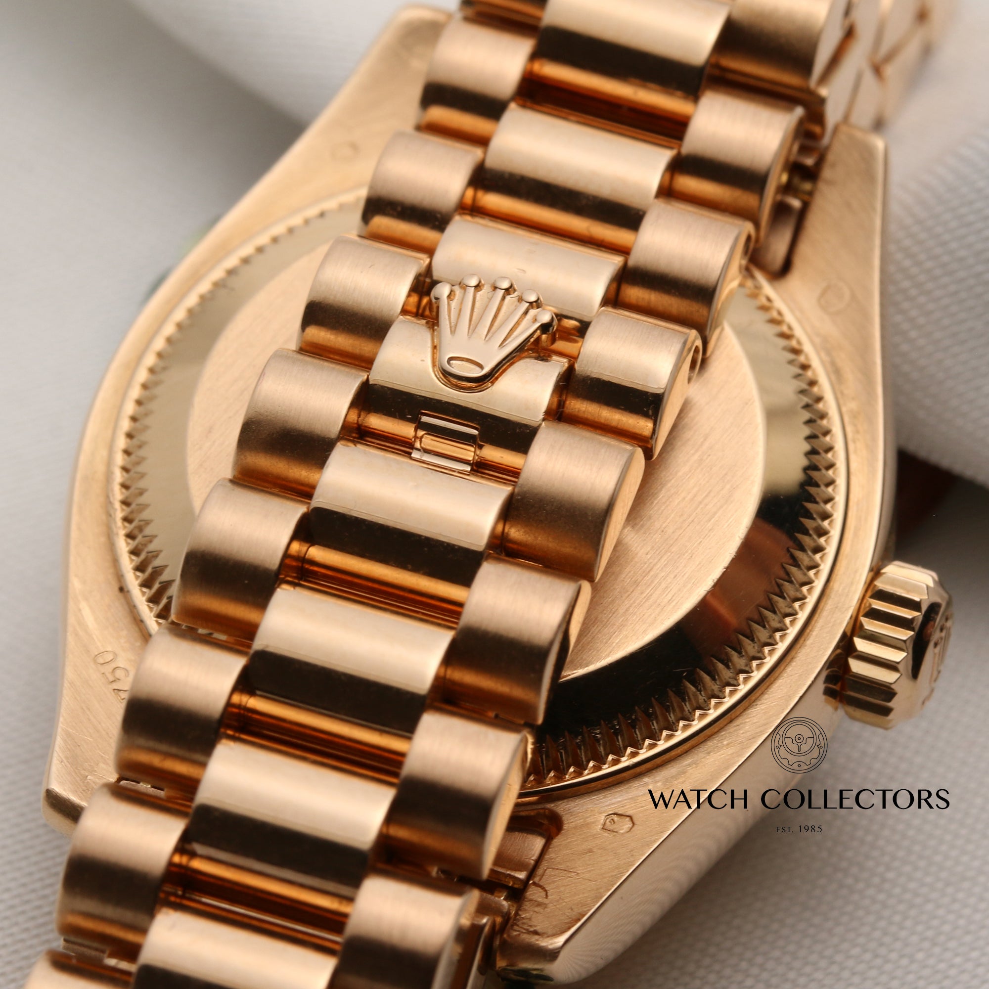 Rolex-Lady-DateJust-179175-18K-Rose-Gold-Champagne-Dial-Second-Hand-Watch-Collectors-9