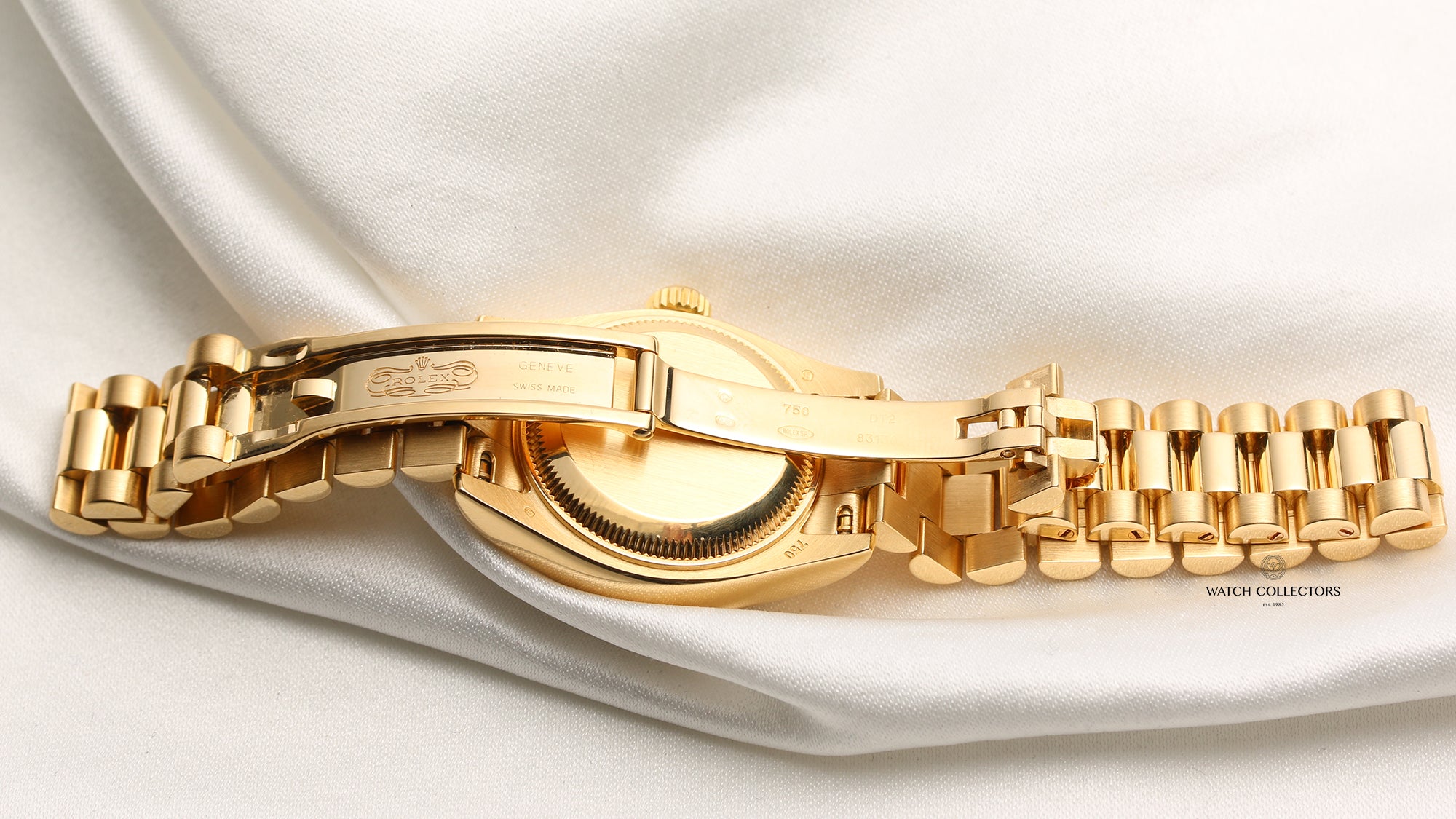 Rolex Lady DateJust 179178 MOP Diamond Dial 18K Yellow Gold Second Hand Watch Collectors 8