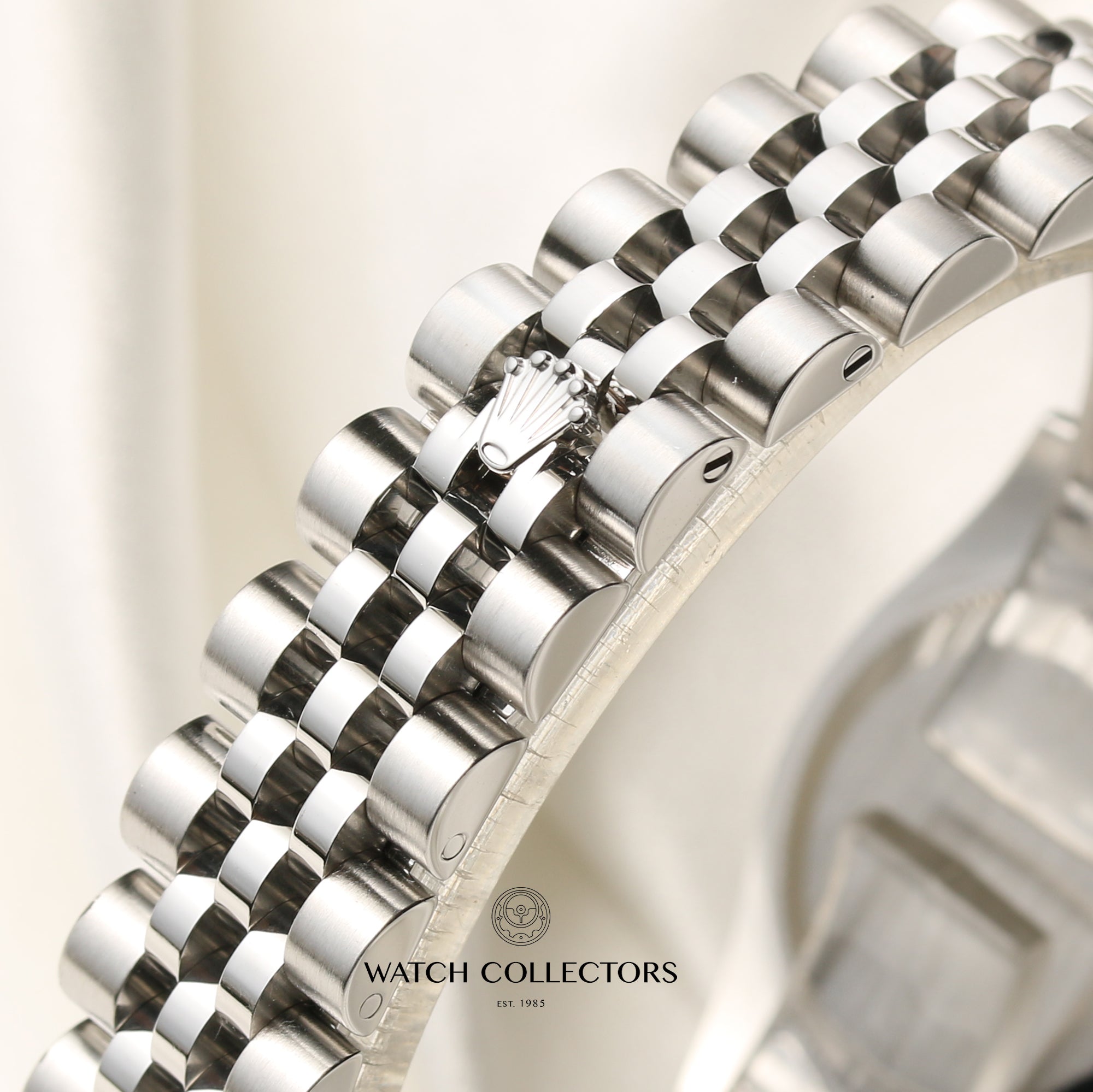 Rolex Lady DateJust 179384 Diamond Stainless Steel 18K White Gold Bezel Second Hand Watch Collectors 10