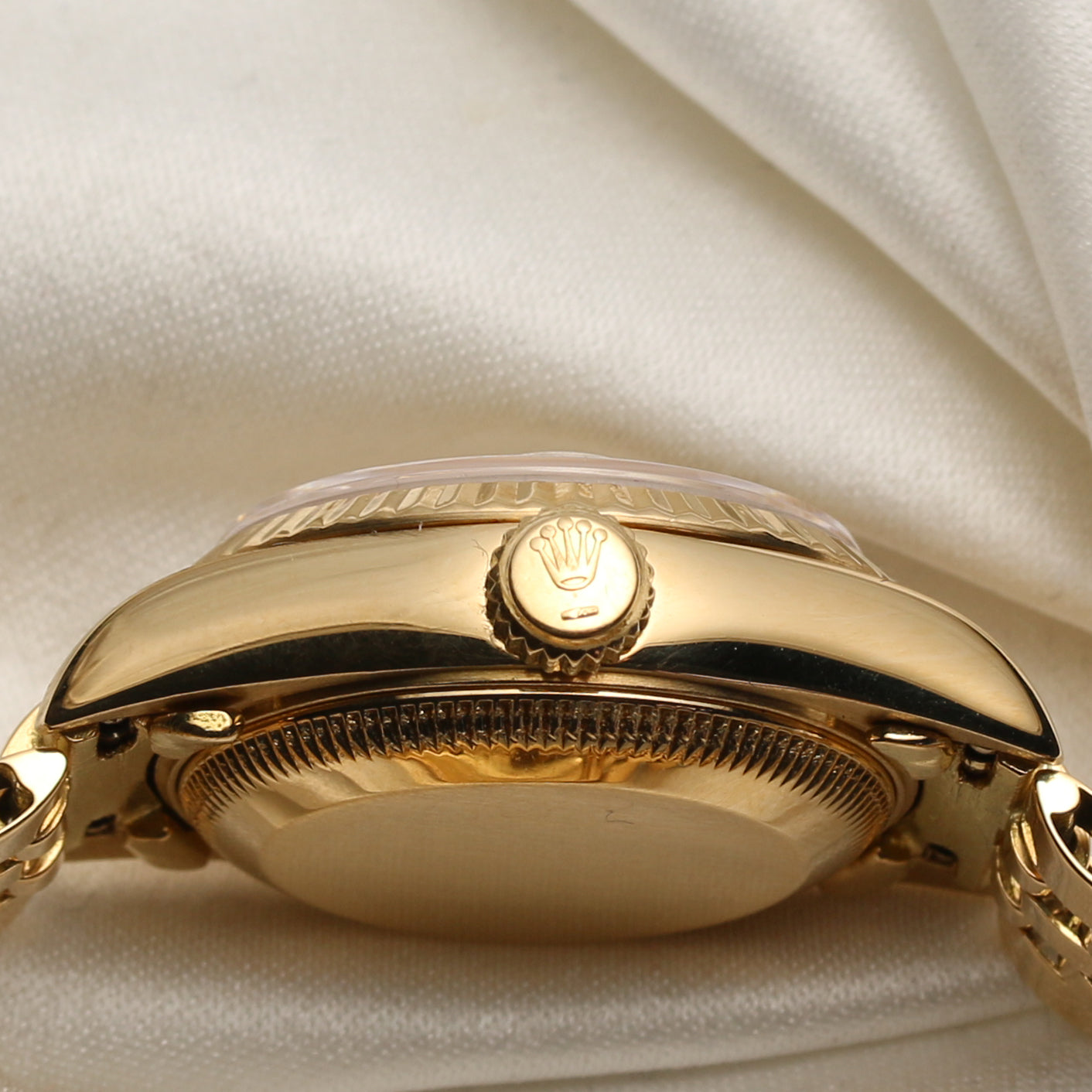 Rolex Lady DateJust 18K Yellow Gold Champagne Dial Second Hand Watch Collectors 5