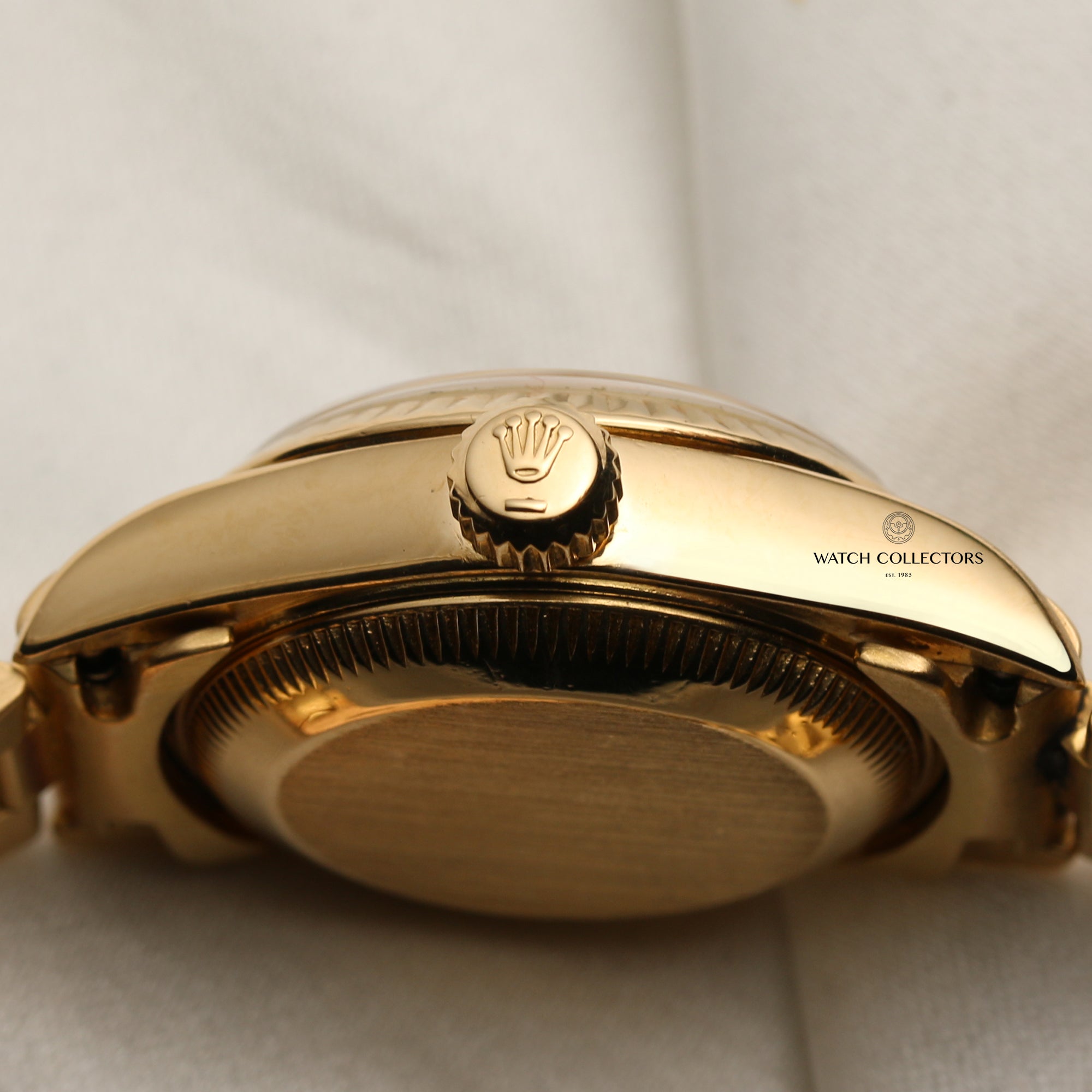 Rolex Lady DateJust 18K Yellow Gold Champagne Diamond Dial Second Hand Watch Collectors 6