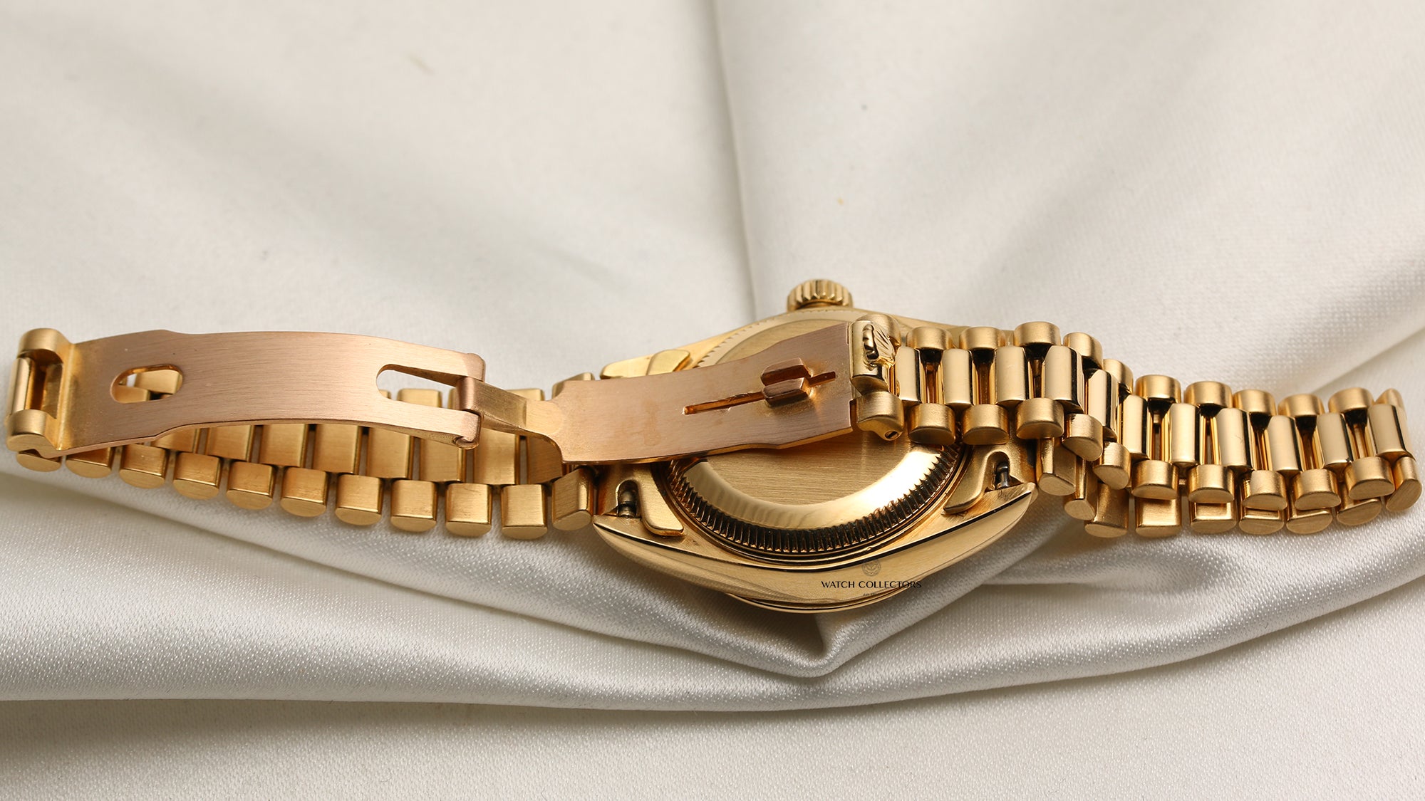 Rolex Lady DateJust 18K Yellow Gold Champagne Diamond Dial Second Hand Watch Collectors 7