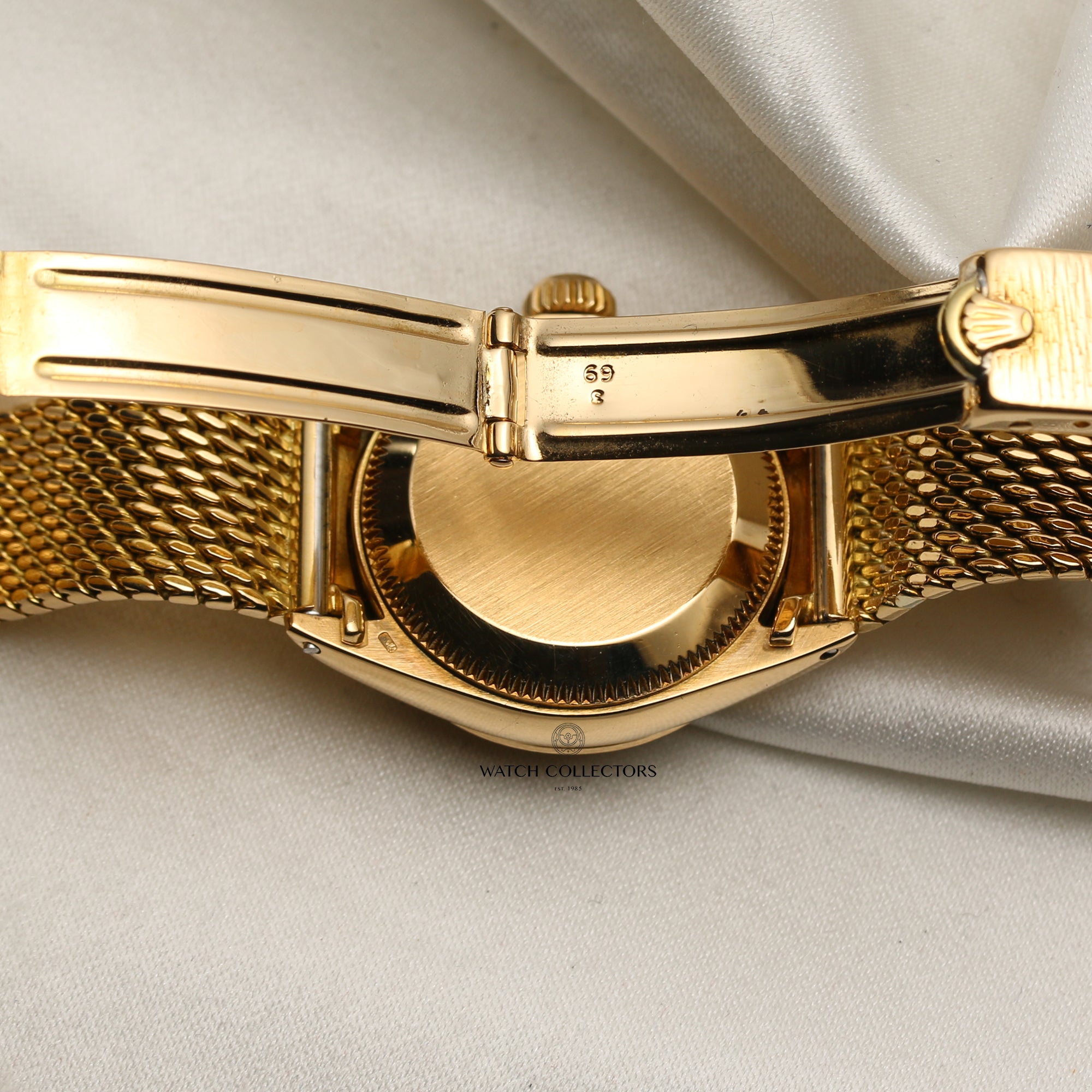 Rolex Lady DateJust 18K Yellow Gold Champagne Second Hand Watch Collectors 5