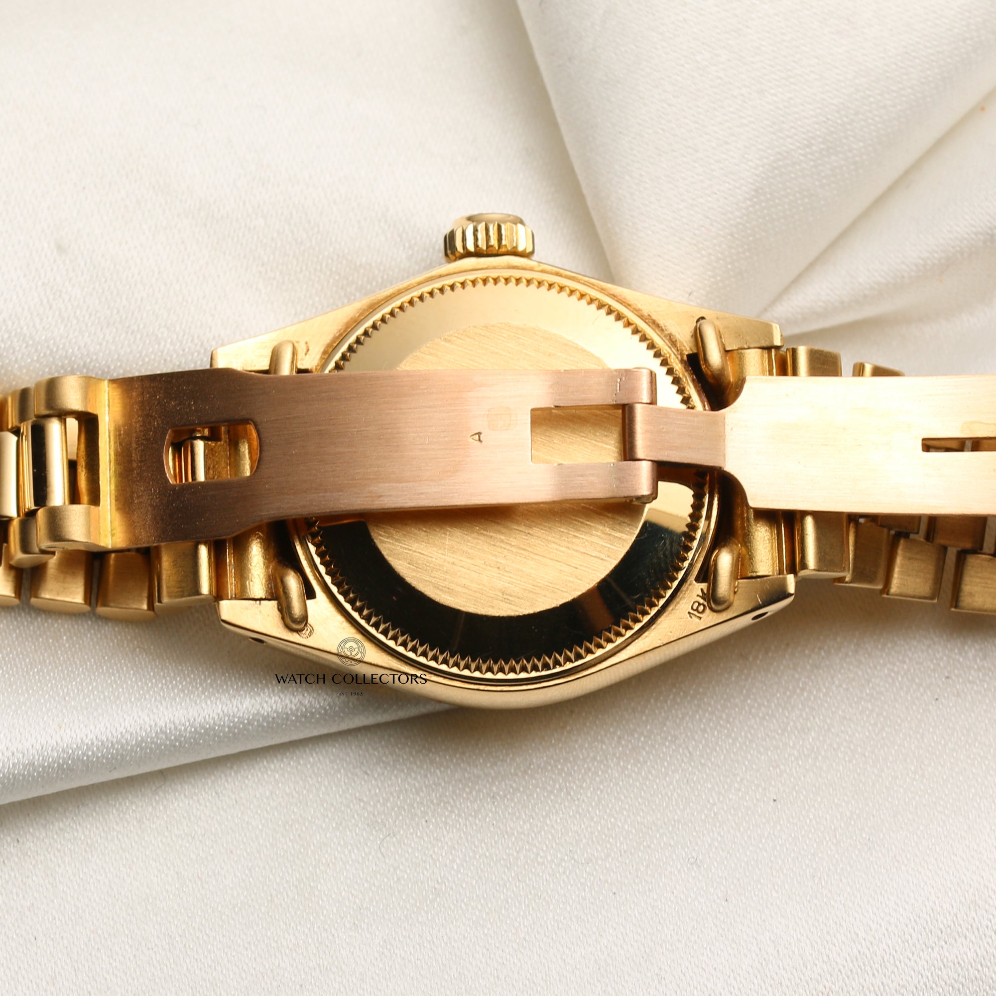 Rolex Lady DateJust 18K Yellow Gold Diamond Dial Second Hand Watch Collectors 7