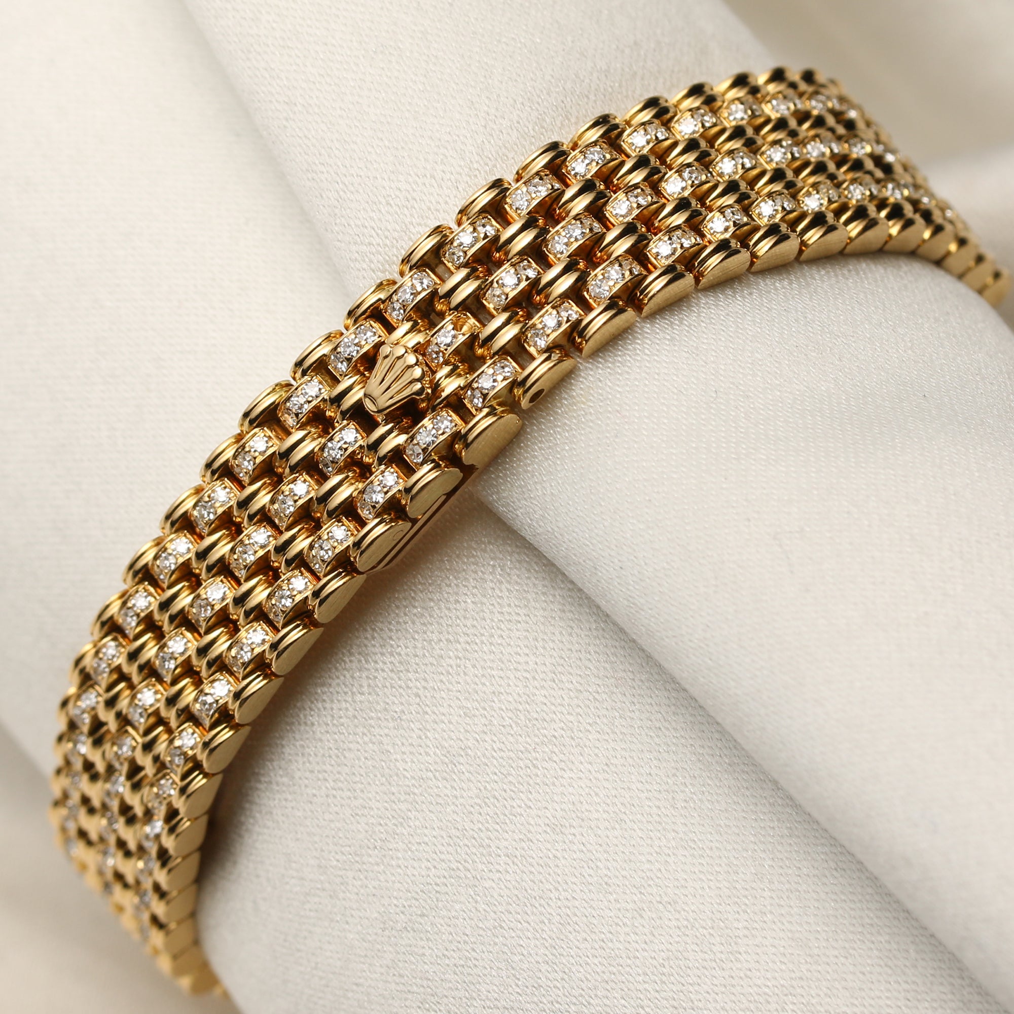 Rolex Lady DateJust 18K Yellow Gold Sapphire & Diamond Second Hand Watch Collectors 7