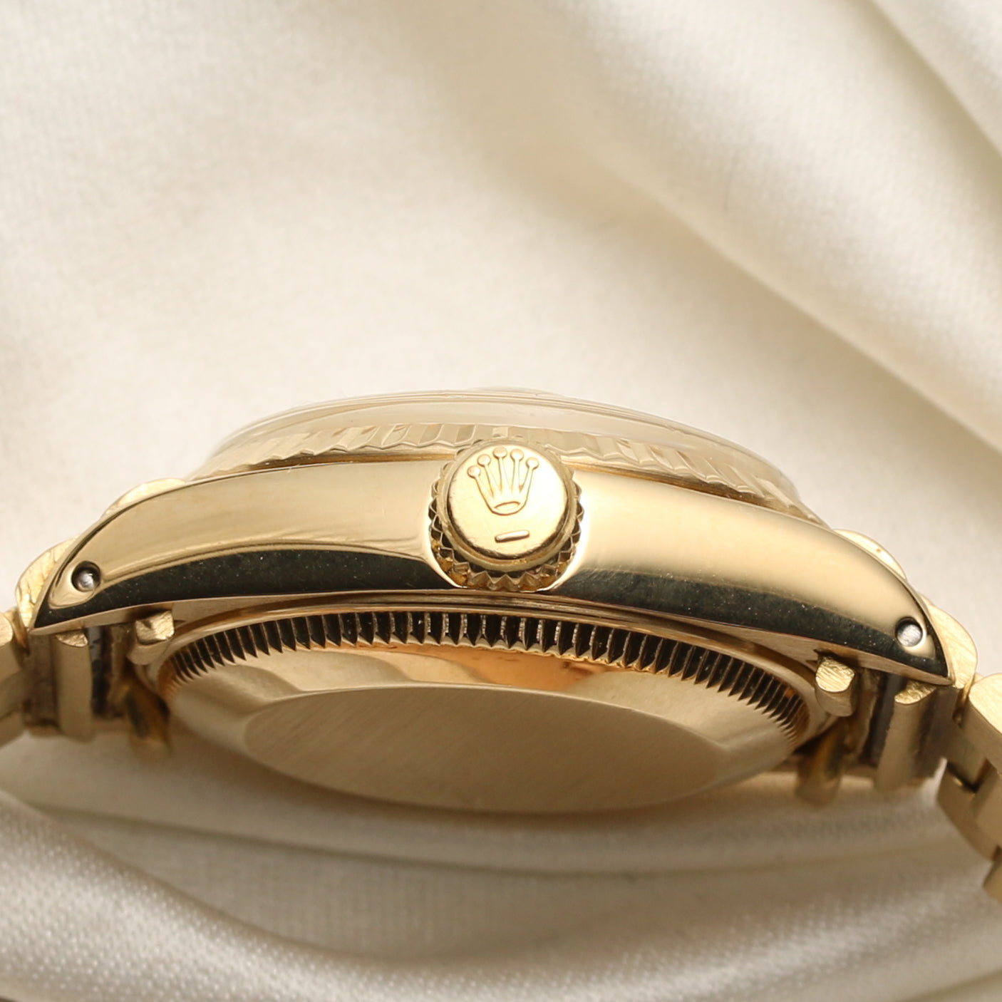 Rolex Lady DateJust 18K Yellow Gold Second Hand Watch COllectors 5