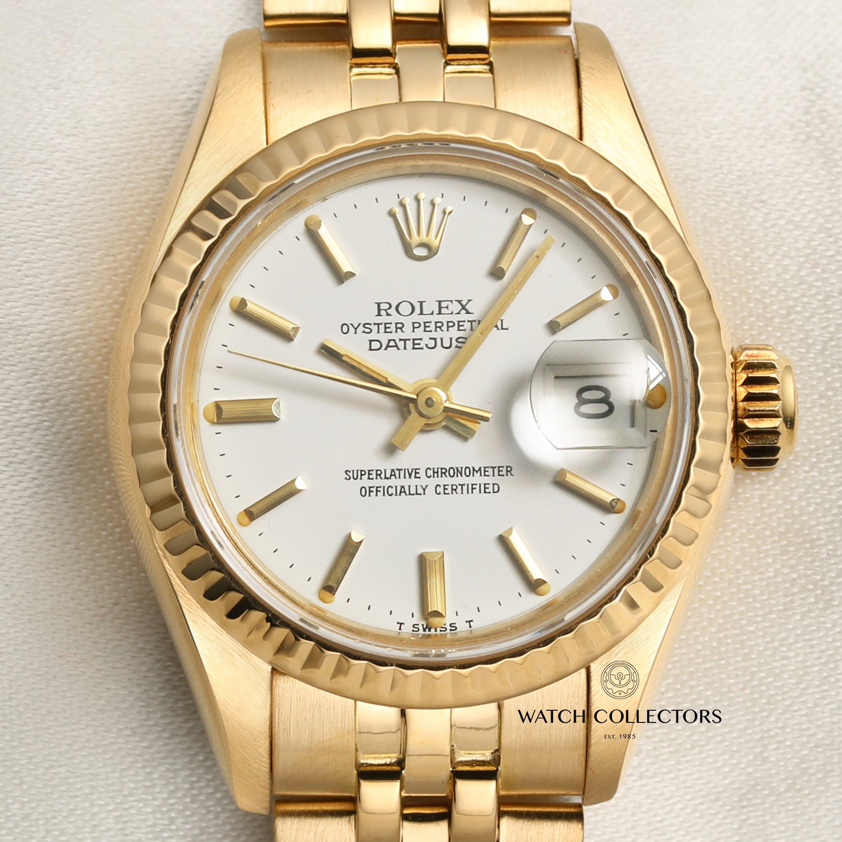 Rolex Lady DateJust 18K Yellow Gold Second Hand Watch Collectors 2