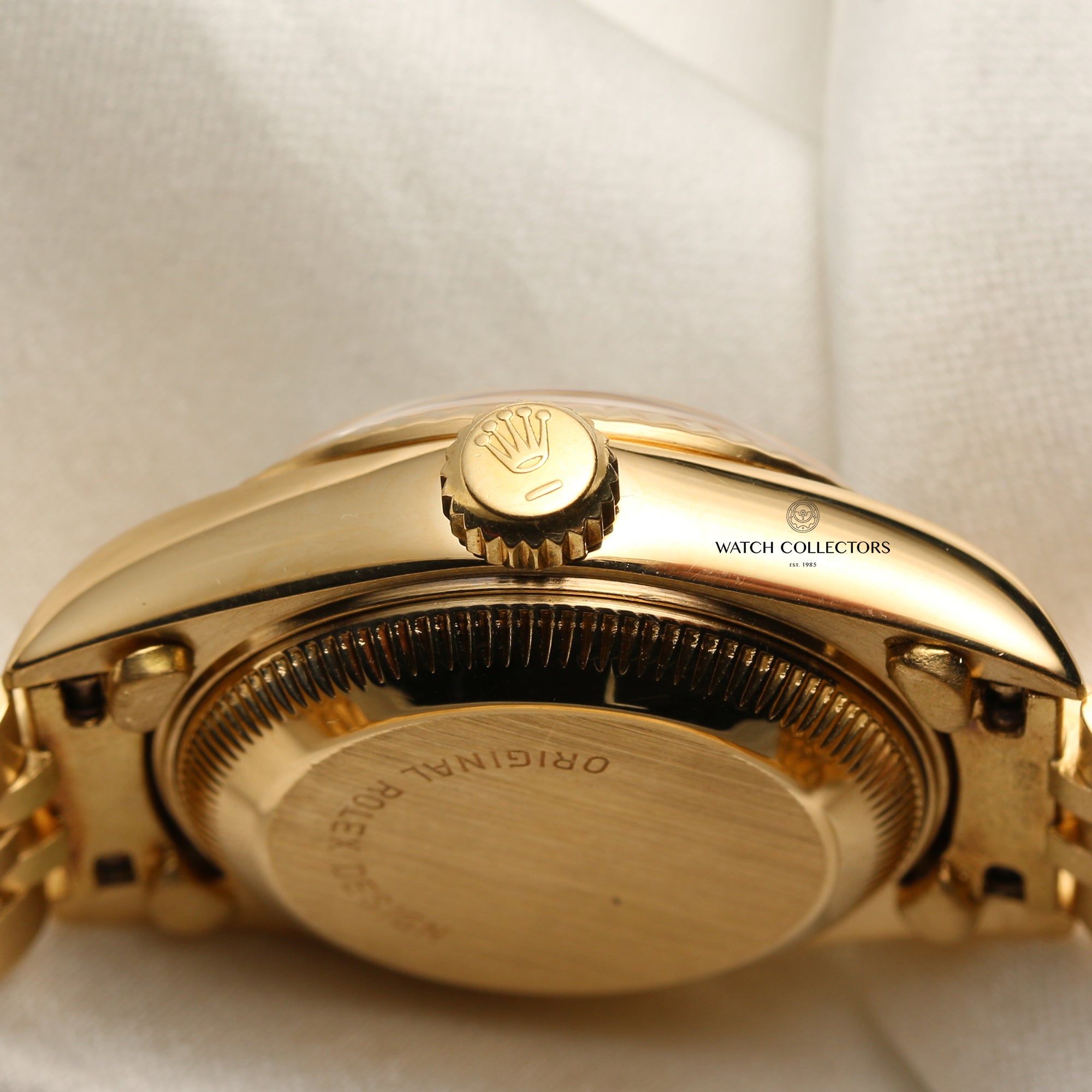 Rolex Lady DateJust 18K Yellow Gold Second Hand Watch Collectors 6