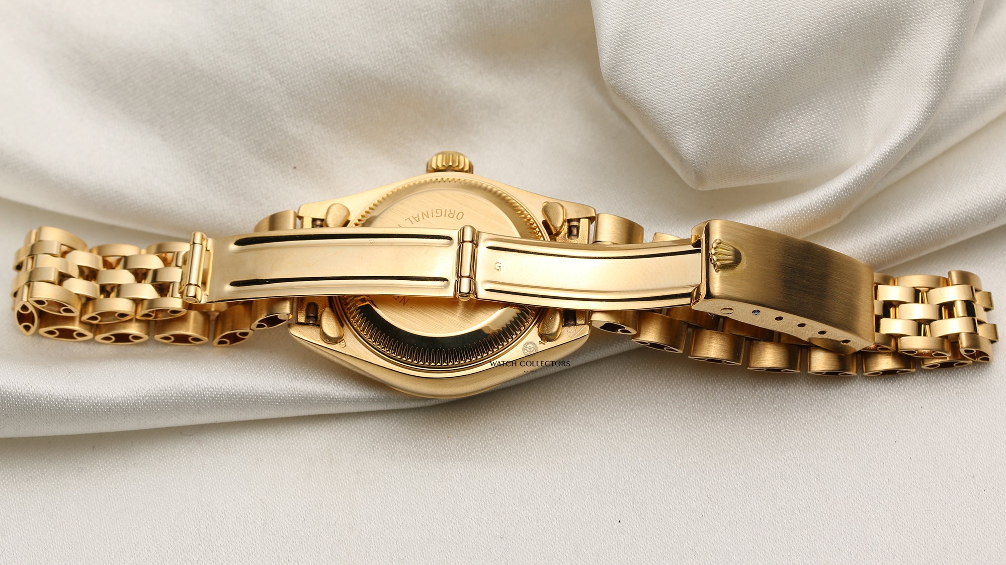 Rolex Lady DateJust 18K Yellow Gold Second Hand Watch Collectors 7