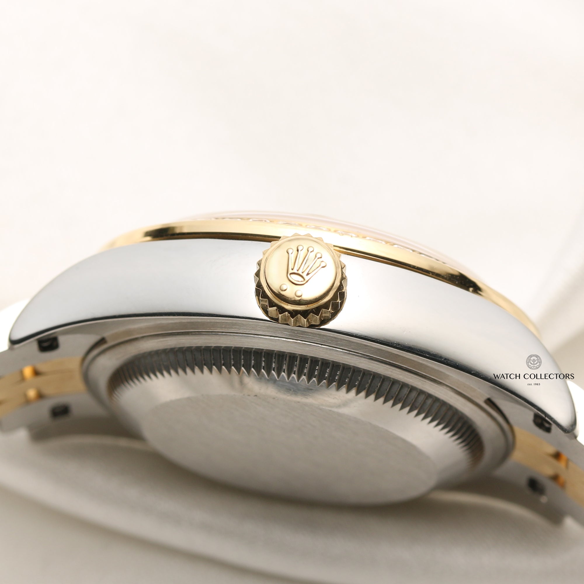 Rolex Lady DateJust 279383RBR Diamond Bezel & Mint Green Tapestry Dial Steel & Gold Second Hand Watch Collectors 6