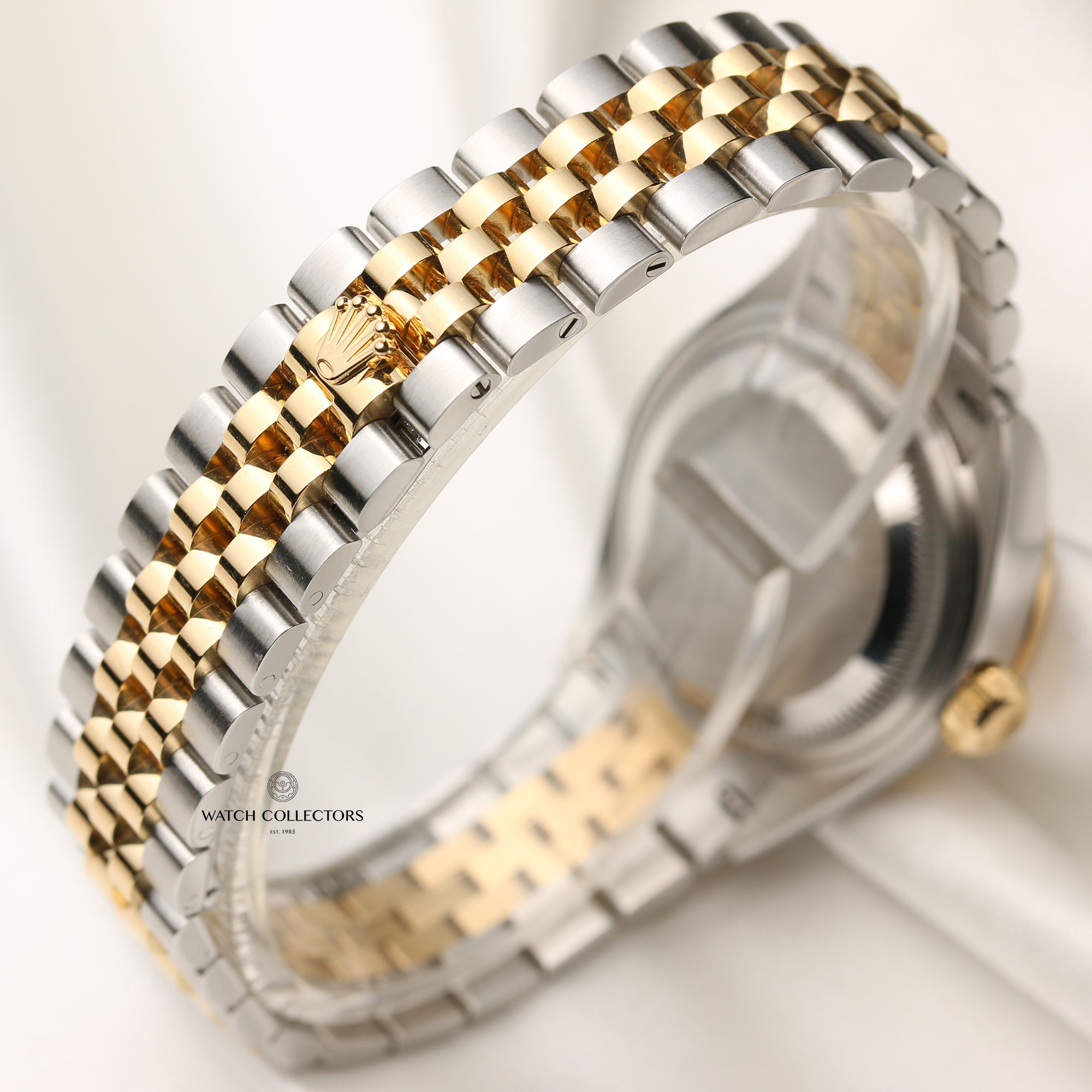 Rolex Lady DateJust 279383RBR Diamond Bezel & Mint Green Tapestry Dial Steel & Gold Second Hand Watch Collectors 7