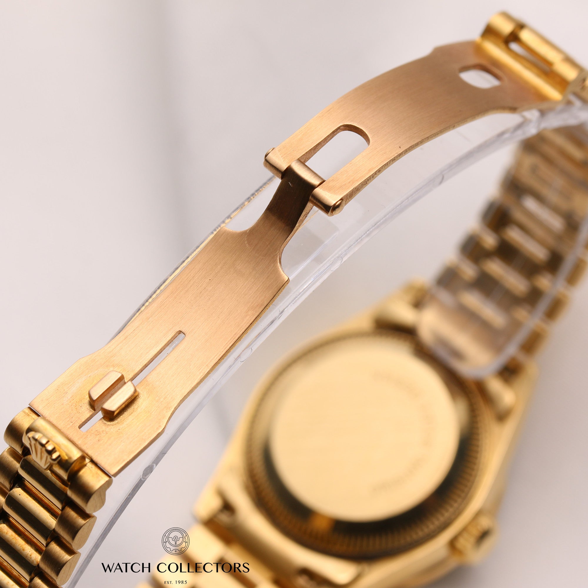 Rolex-Lady-DateJust-69138-18K-Yellow-Gold-Black-Diamond-Dial-Second-Hand-Watch-Collectors-6