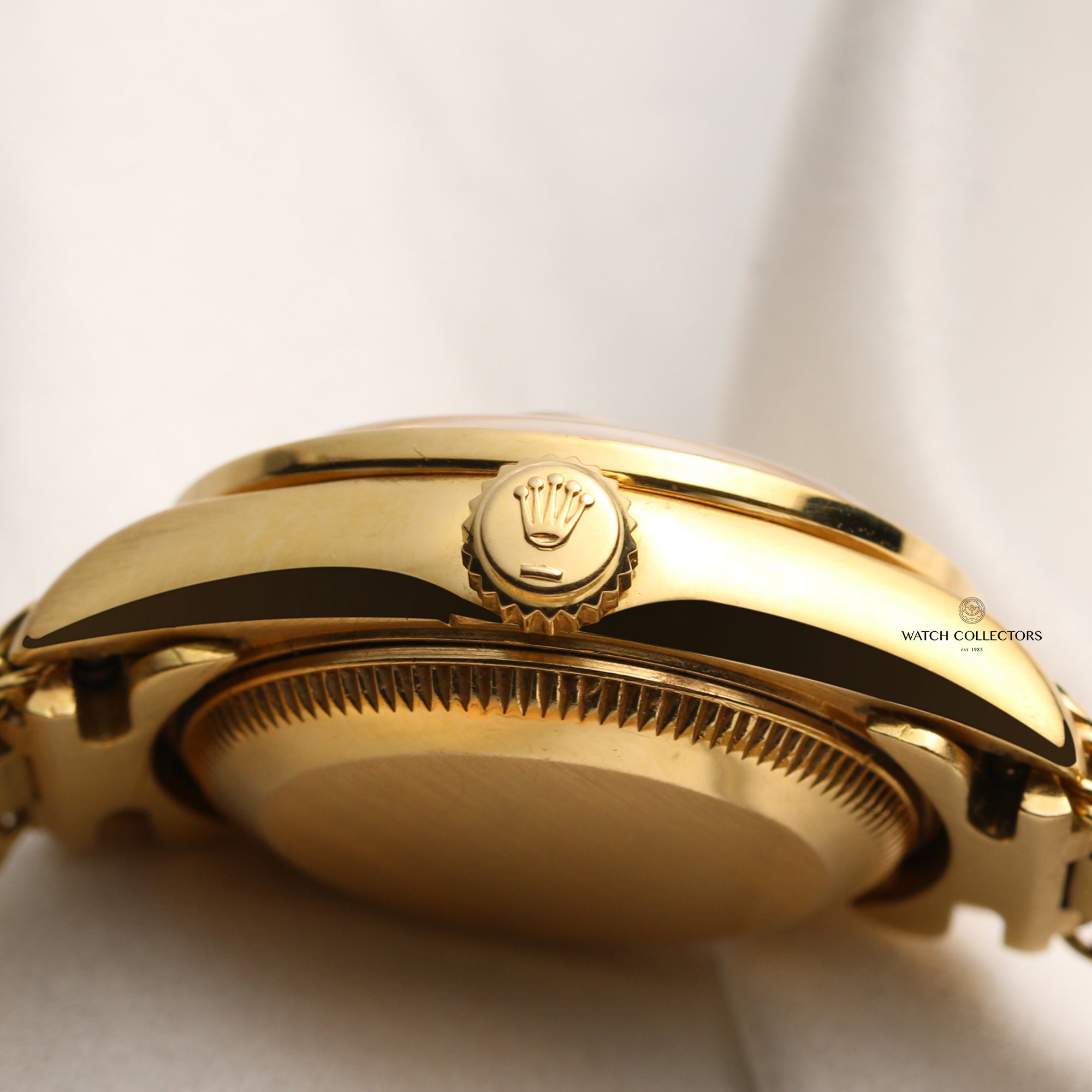 Rolex Lady DateJust 69138 18K Yellow Gold Diamond Bezel Dial Bracelet Second Hand Watch Collectors 6