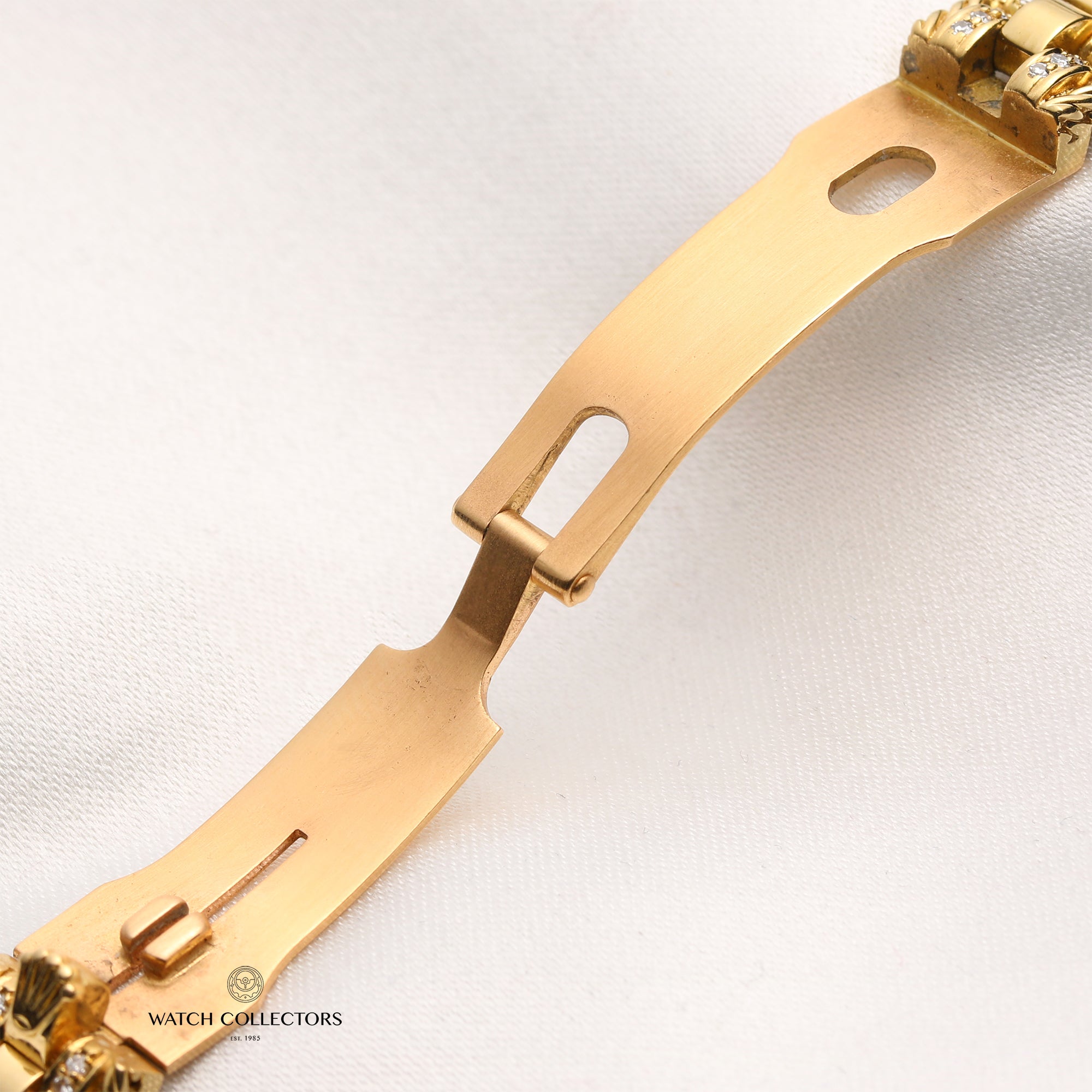 Rolex Lady DateJust 69138 18K Yellow Gold Diamond Bezel Dial Bracelet Second Hand Watch Collectors 9