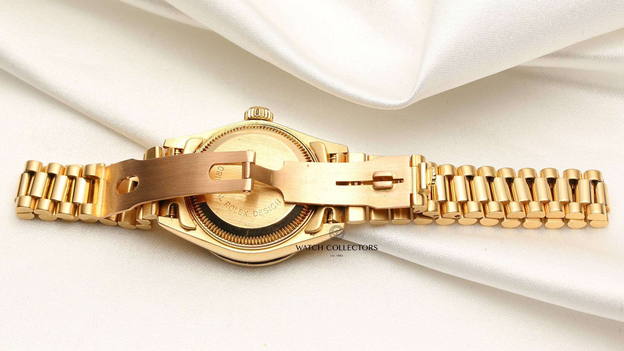 Rolex Lady DateJust 69138 18K Yellow Gold Diamond Bezel Second Hand Watch Collectors 5