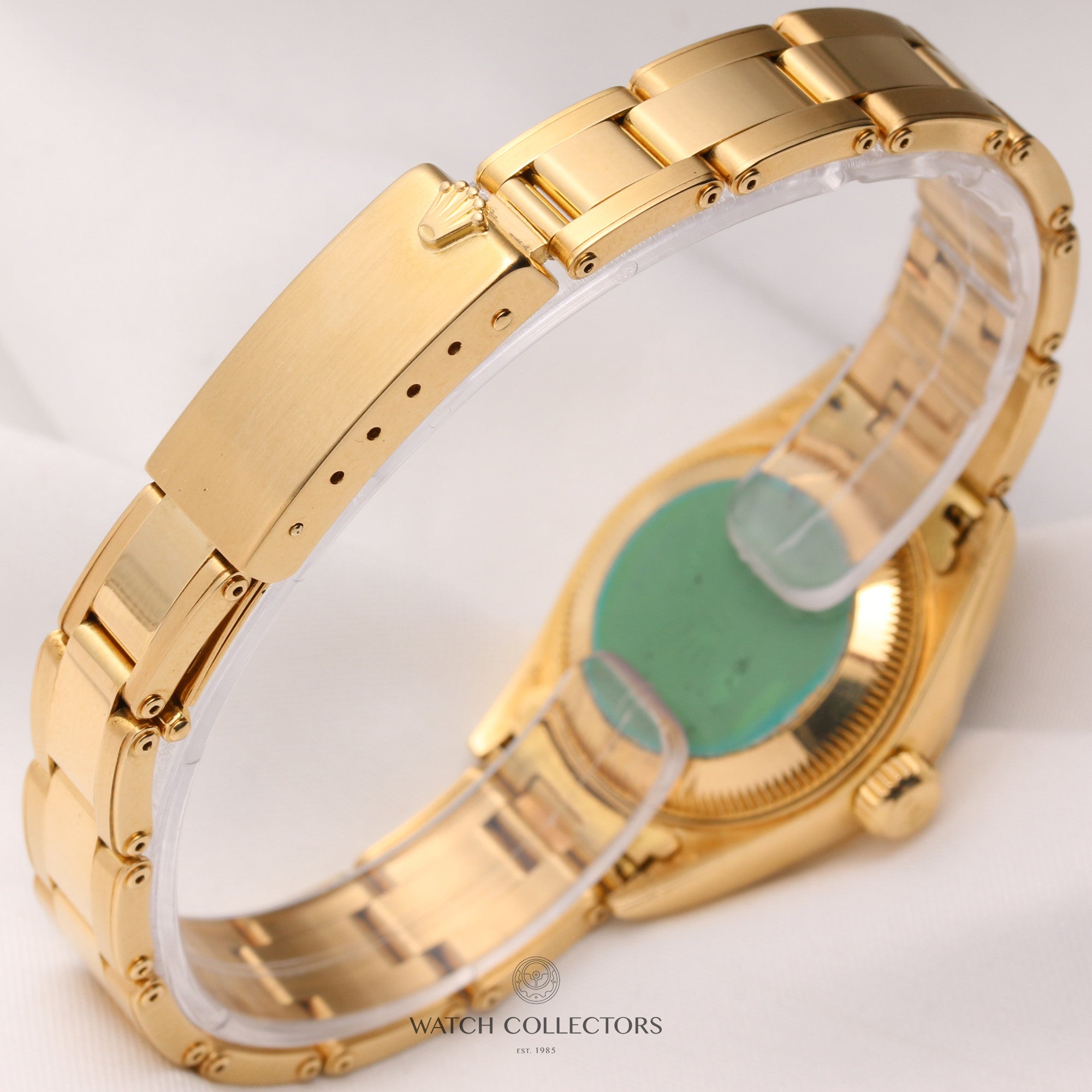 Rolex-Lady-DateJust-69138-Diamond-Black-Dial-18K-Yellow-Gold-Second-Hand-Watch-Collectors-5