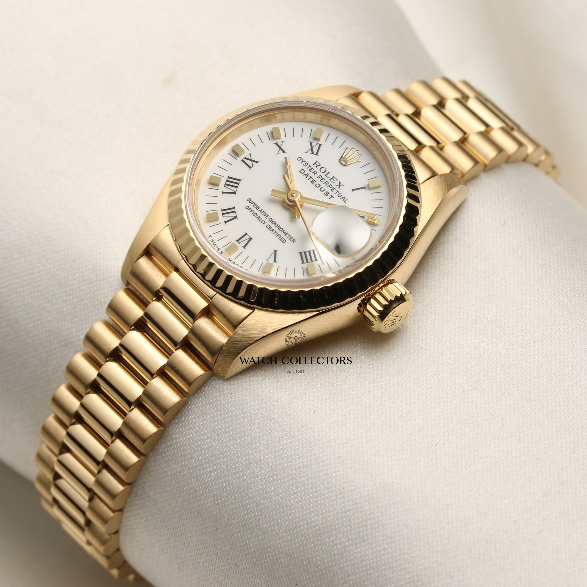 Rolex Lady DateJust 69173 18K Yellow Gold Second Hand Watch Collectors 3