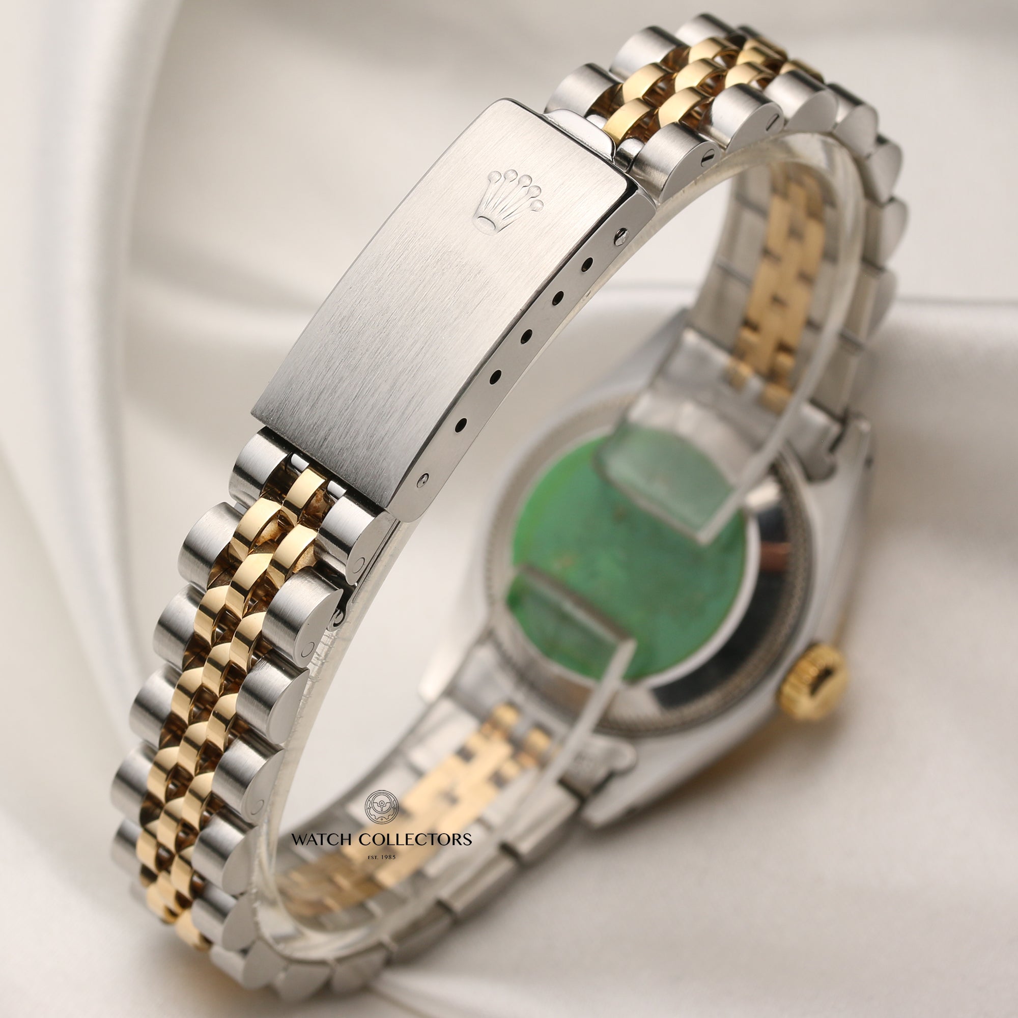 Rolex Lady DateJust 69173 Black Dial Steel & Gold Second Hand Watch Collectors 5