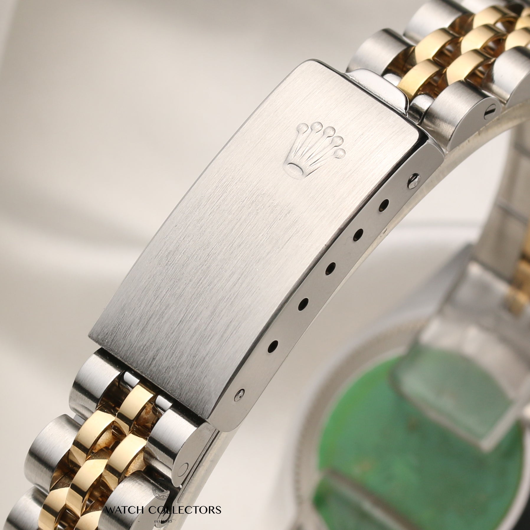 Rolex Lady DateJust 69173 Black Dial Steel & Gold Second Hand Watch Collectors 6