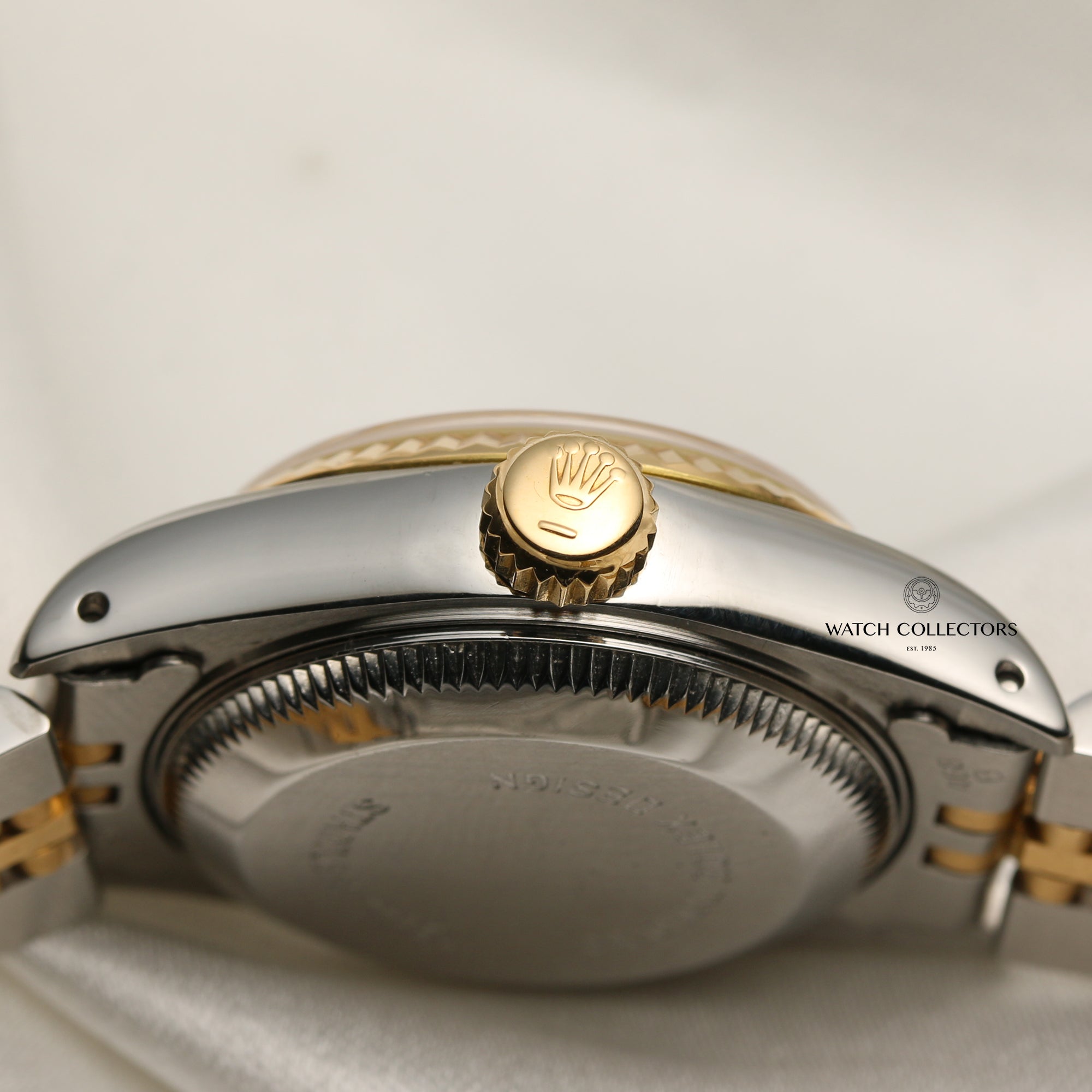 Rolex Lady DateJust 69173 Steel & Gold Blue Diamond Dial Second Hand Watch Collectors 5