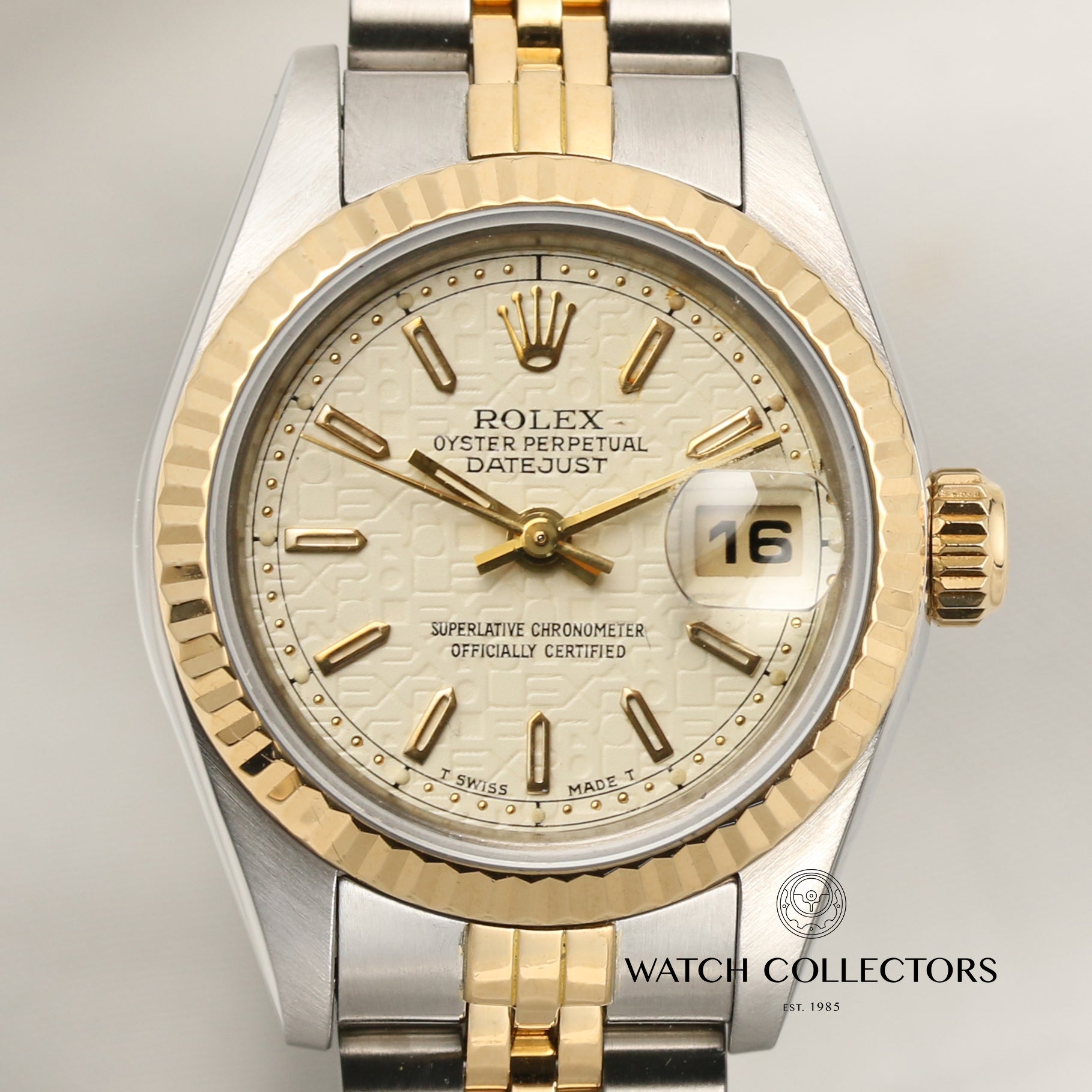 Rolex Lady DateJust 69173 Steel & Gold Jubilee Dial Second Hand Watch Collectors 2