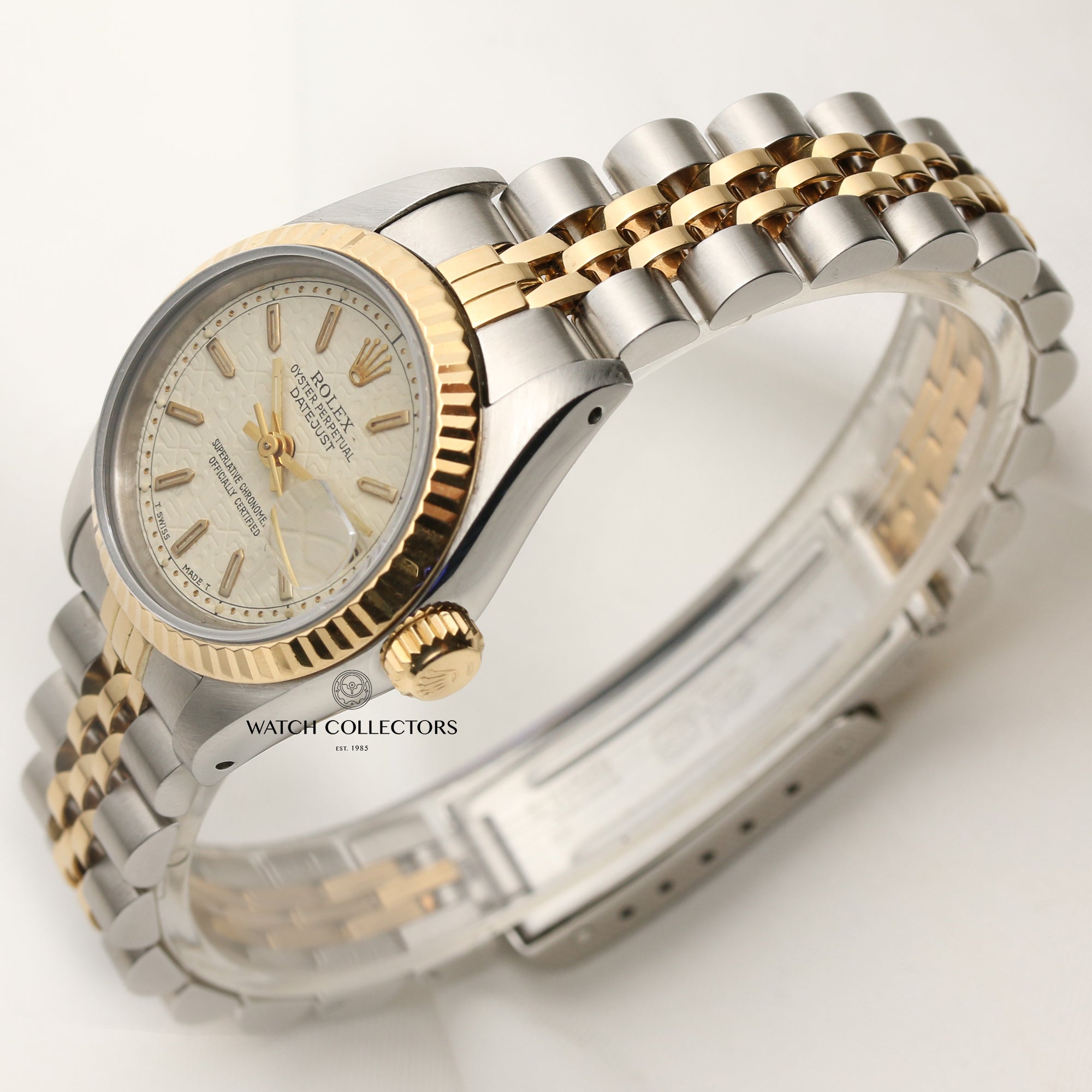 Rolex Lady DateJust 69173 Steel & Gold Jubilee Dial Second Hand Watch Collectors 3