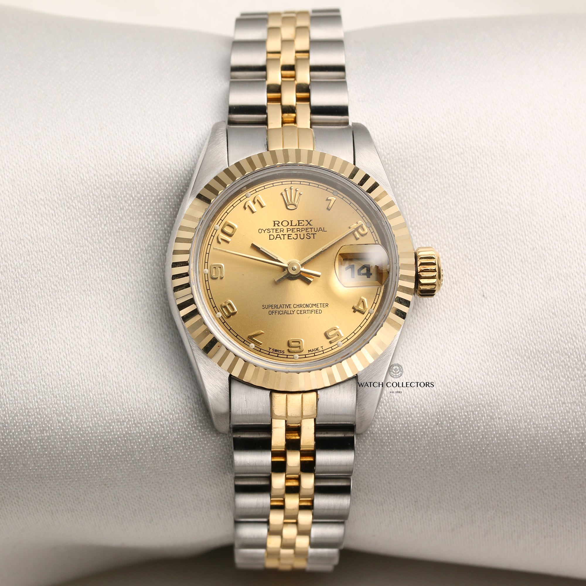 Rolex Lady DateJust 69173 Steel & Gold Second Hand Watch Collectors 1
