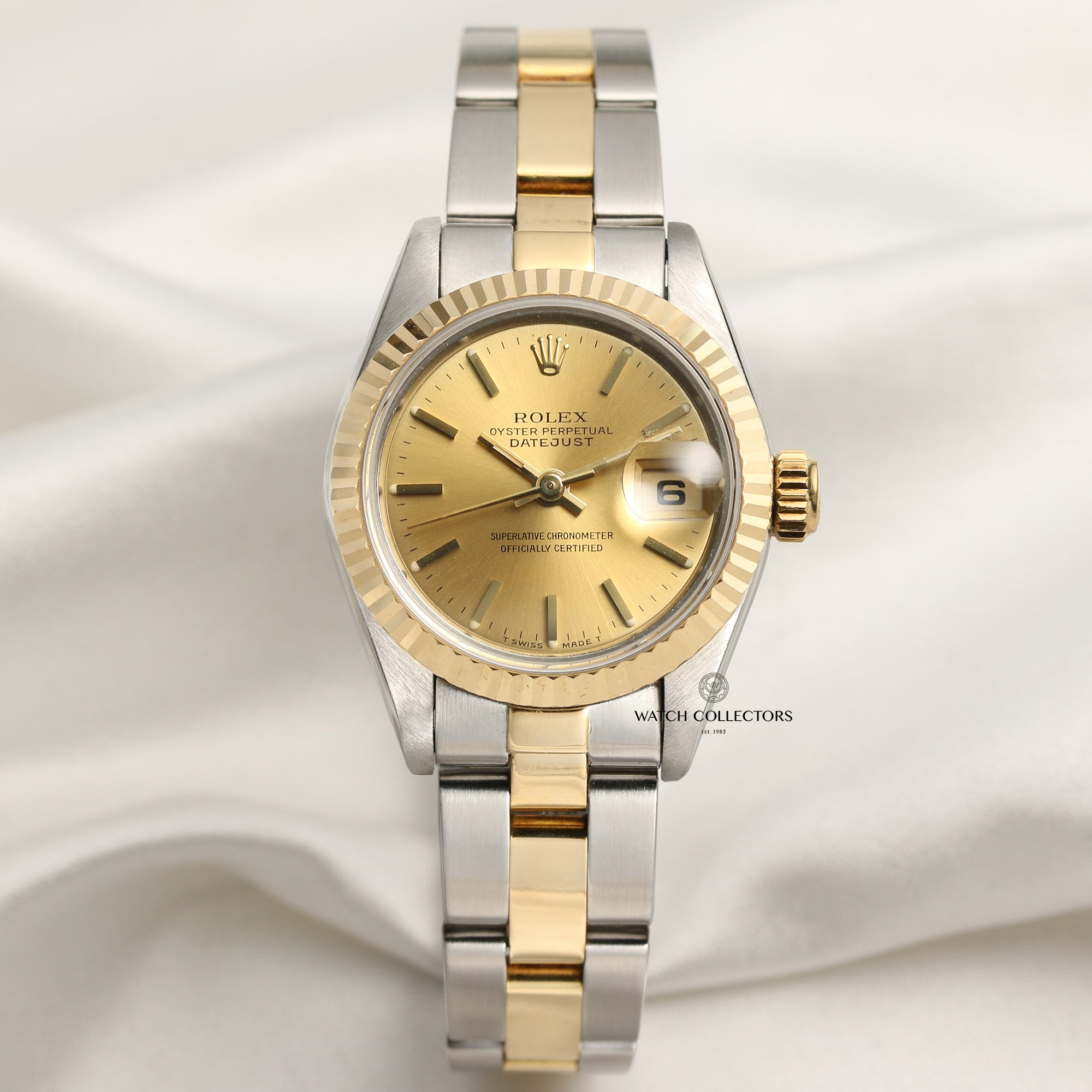 Rolex Lady DateJust 69173 Steel & Gold Second Hand Watch Collectors 1