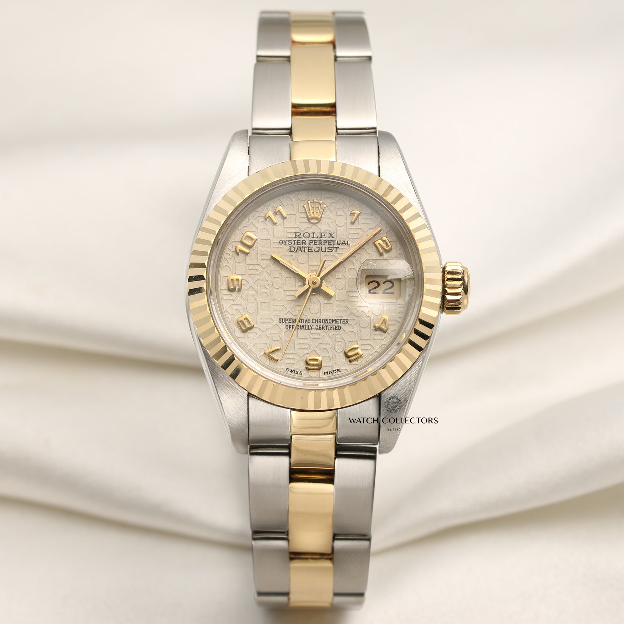 Rolex Lady DateJust 69173 Steel & Gold Second Hand Watch Collectors 1
