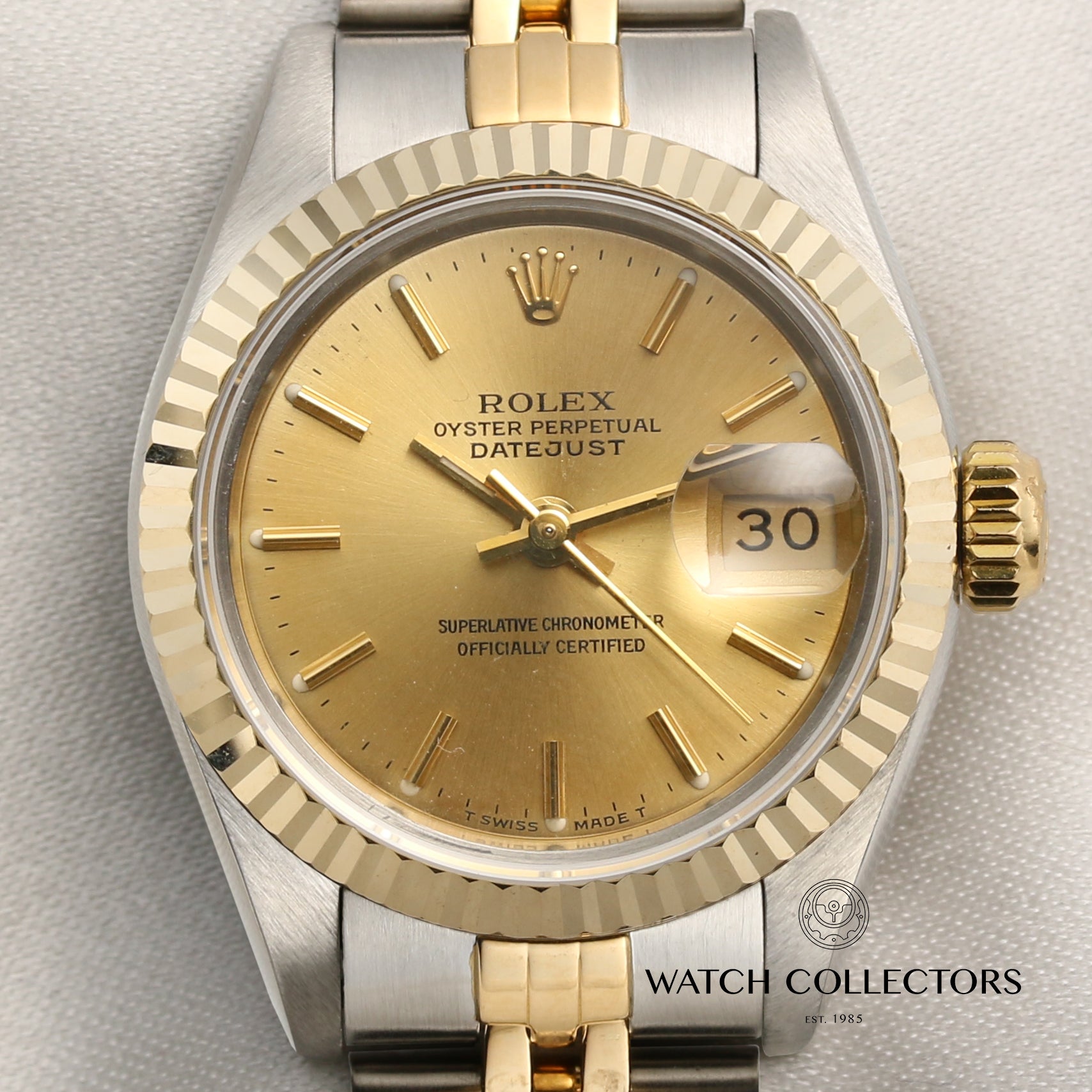 Rolex Lady DateJust 69173 Steel & Gold Second Hand Watch Collectors 2