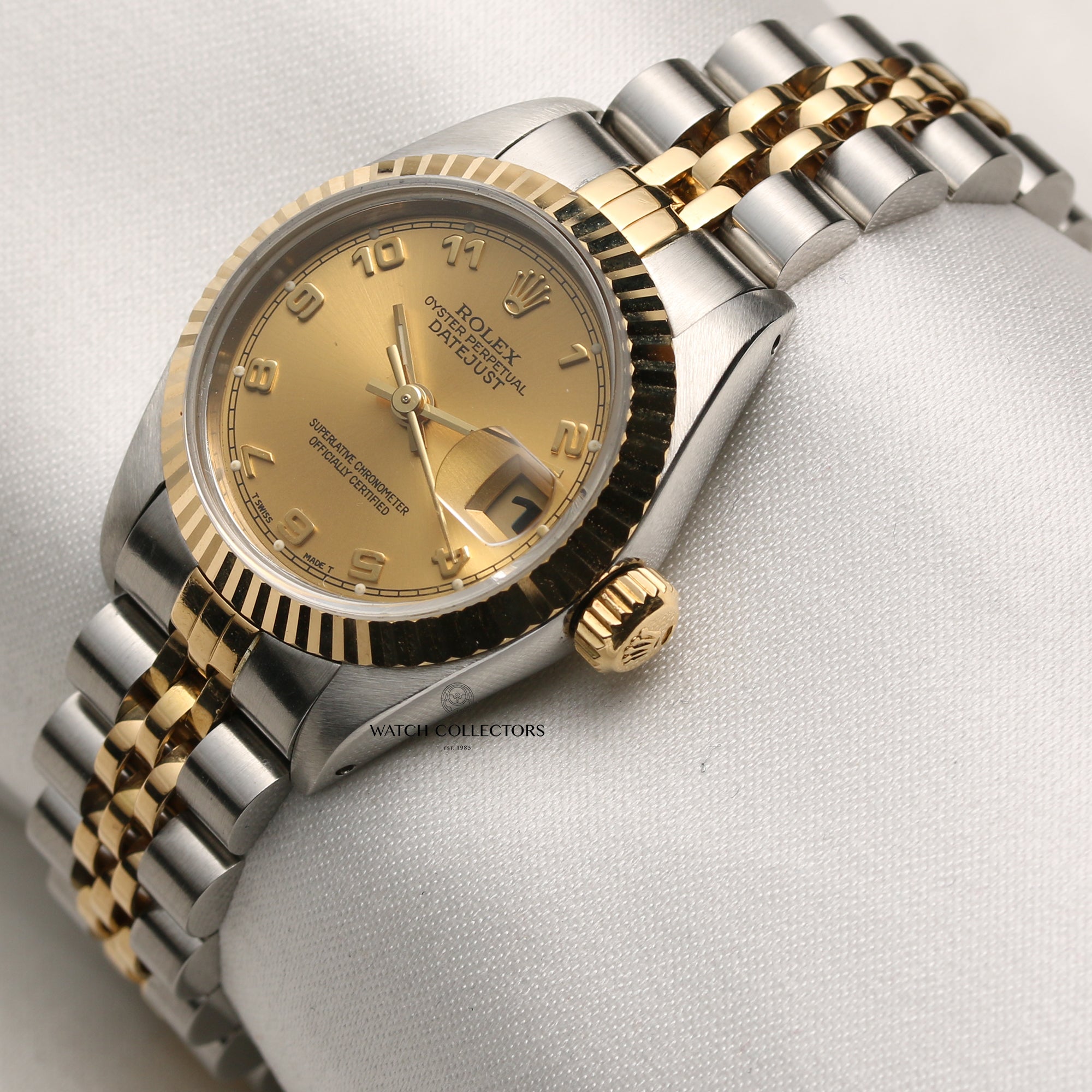 Rolex Lady DateJust 69173 Steel & Gold Second Hand Watch Collectors 3